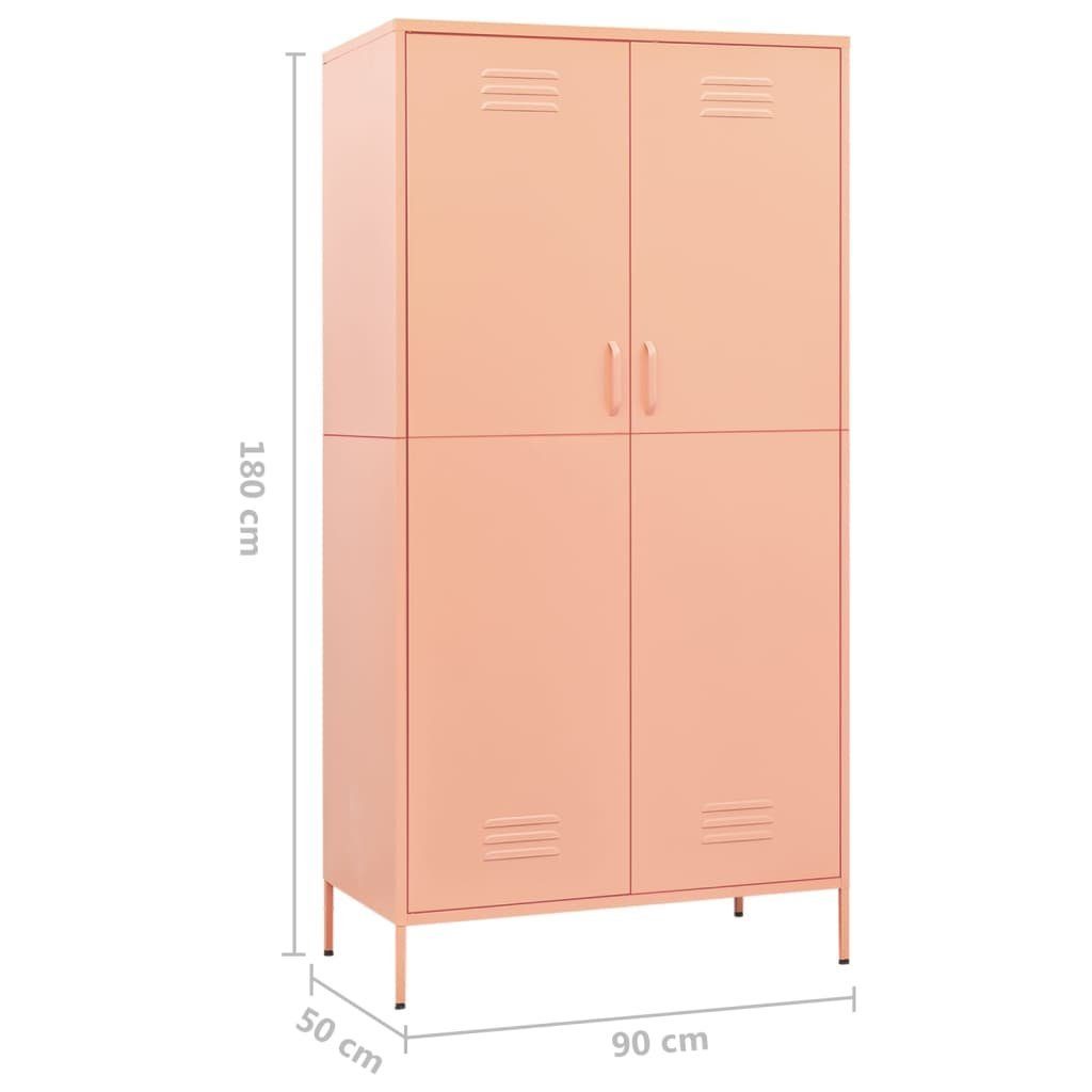 Mehrzweckschrank cm x T ist Kleiderschrank (B Stahl Rosa x 180 DOTMALL x aus x gefertigt,90 H) 50