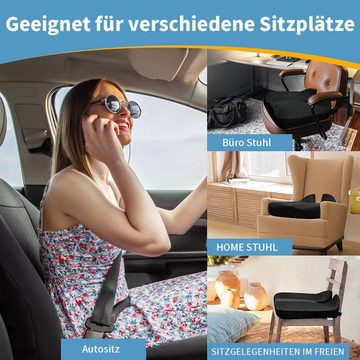 yozhiqu Stuhlkissen Erhöhte LKW-Sitzkissen für bessere Sicht, Steißbein-Schmerzkissen für lange Autofahrten
