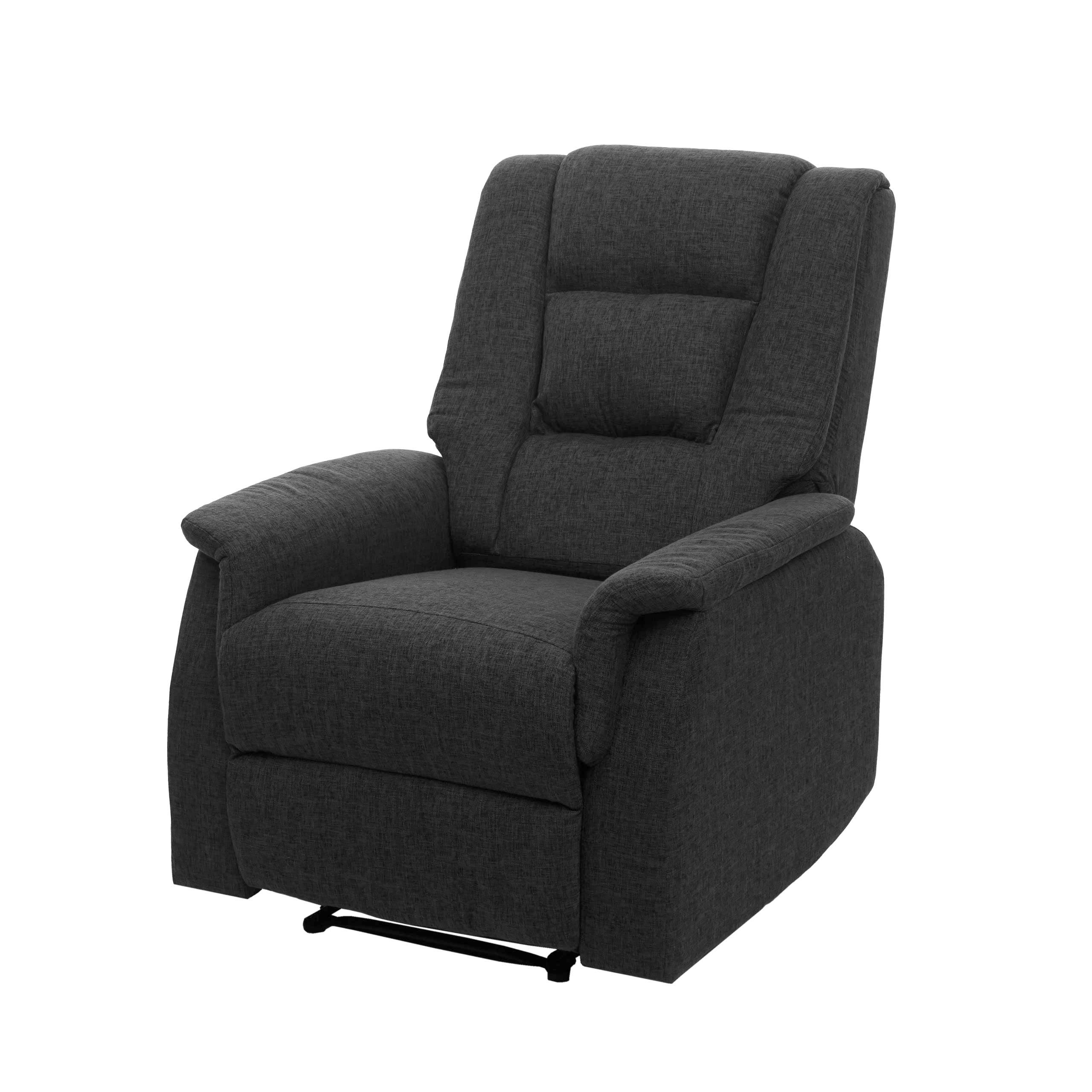 MCW TV-Sessel MCW-F23, 2 Intensitätsstufen inkl. Heizung zur Entspannung, 5 Massagefunktionen, Besonders groß, Fußstütze durch Lösen des Hebels verstellbar