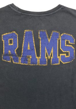 Recovered T-Shirt NFL RAMS COLLEGE GOTS zertifizierte Bio-Baumwolle