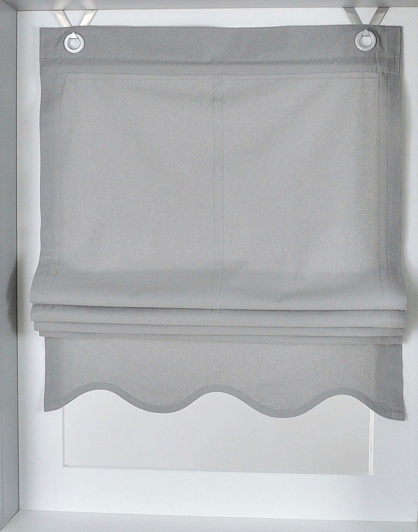 Kutti Raffrollo Olivia, mit Hakenaufhängung, ohne Bohren, freihängend, blic günstig online kaufen