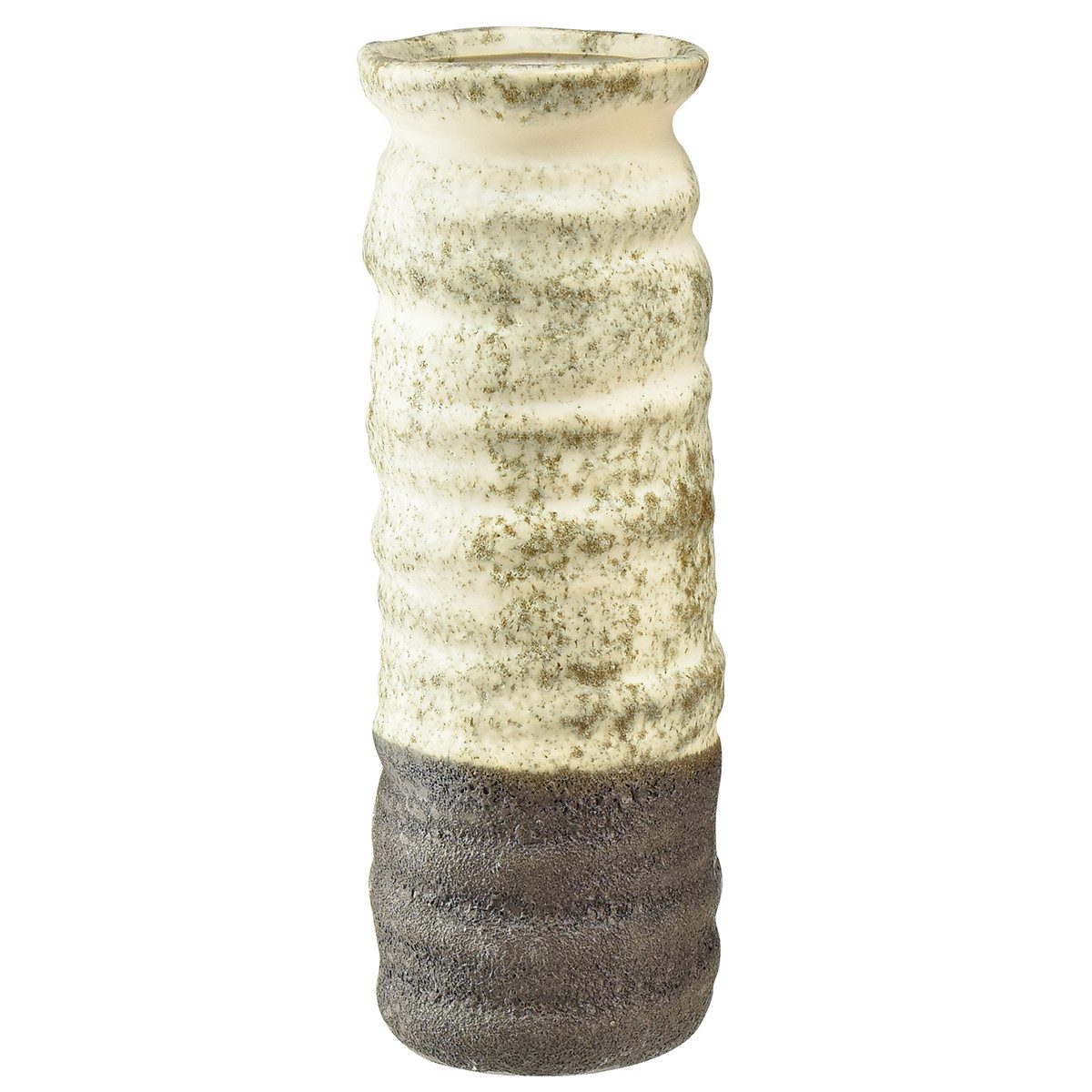 Florists Products Übertopf Design-Vase in Creme Graugrün für Trockenblumen Deko Keramik