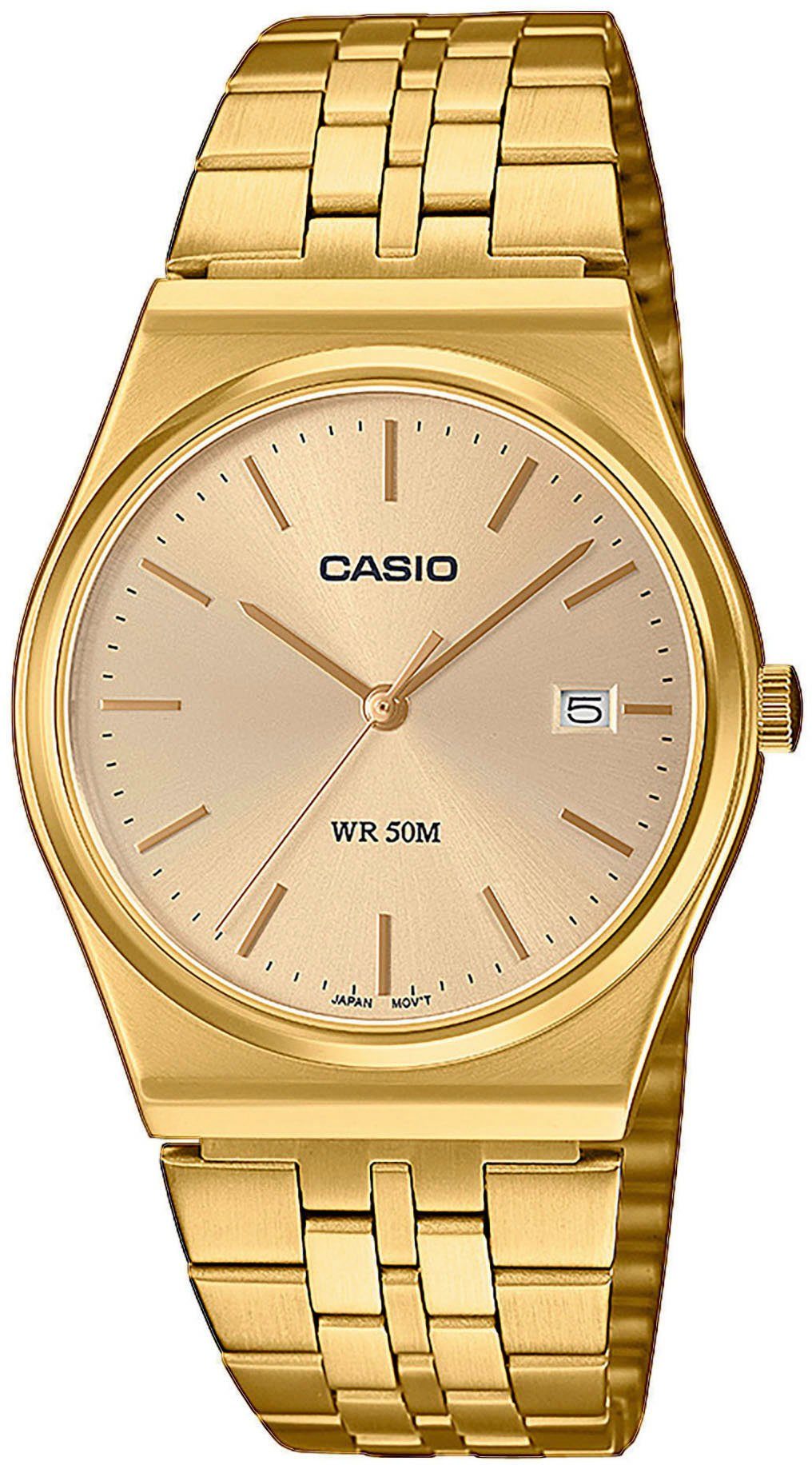 Casio Collection Quarzuhr MTP-B145G-9AVEF, Armbanduhr, Herrenuhr, Damenuhr, analog, Datum