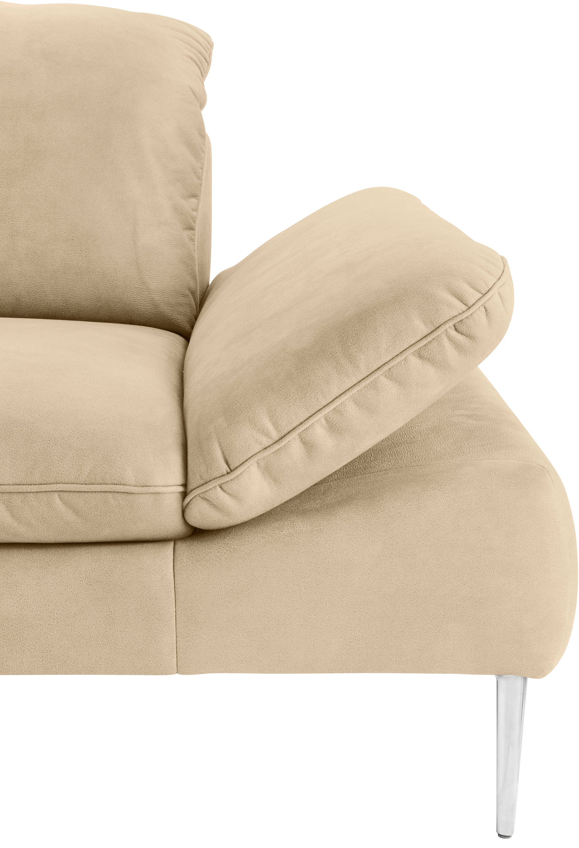 W.SCHILLIG 2-Sitzer enjoy&MORE, Breite cm silber mit 202 matt, Füße Sitztiefenverstellung