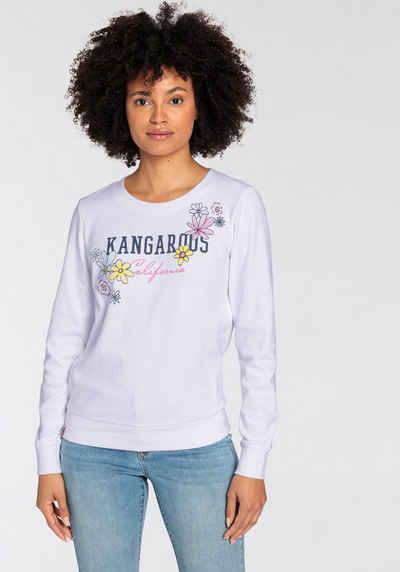 KangaROOS Sweatshirt mit großem Label Print - NEUE-KOLLEKTION