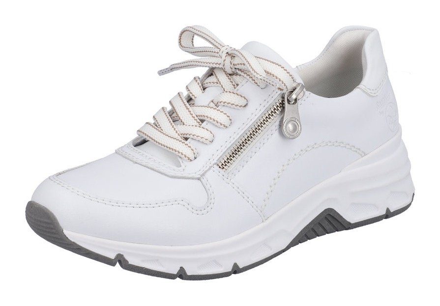 Rieker Sneaker mit seitlichem Reißverschluss, Flexible Laufsohle für  leichtes Abrollen, 4,5 cm Keilabsatz