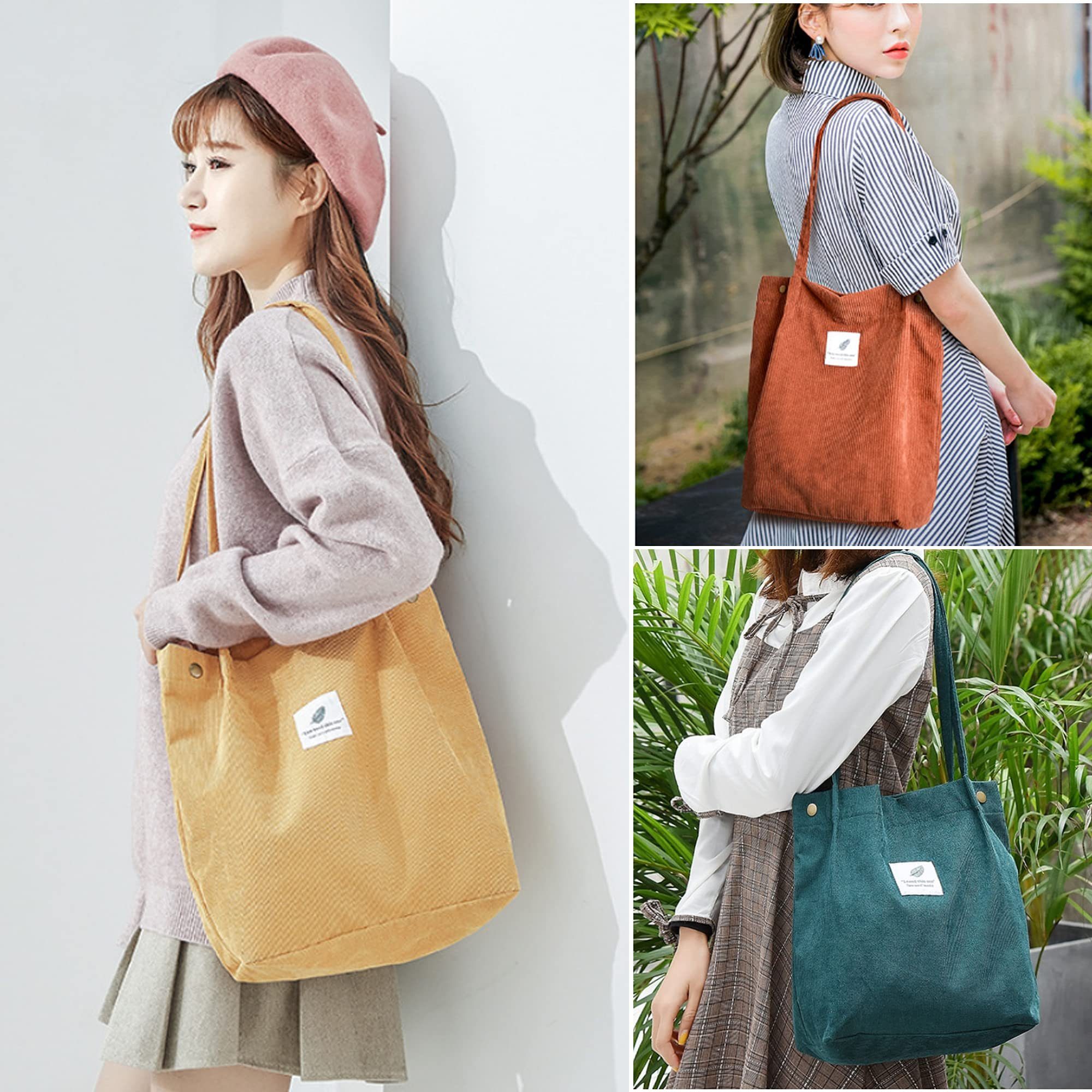 Coonoor Schultertasche Damen Kordsamt-Schultertasche, Henkeltasche, Geburtstagsgeschenk,Valentinstag geschenk frau