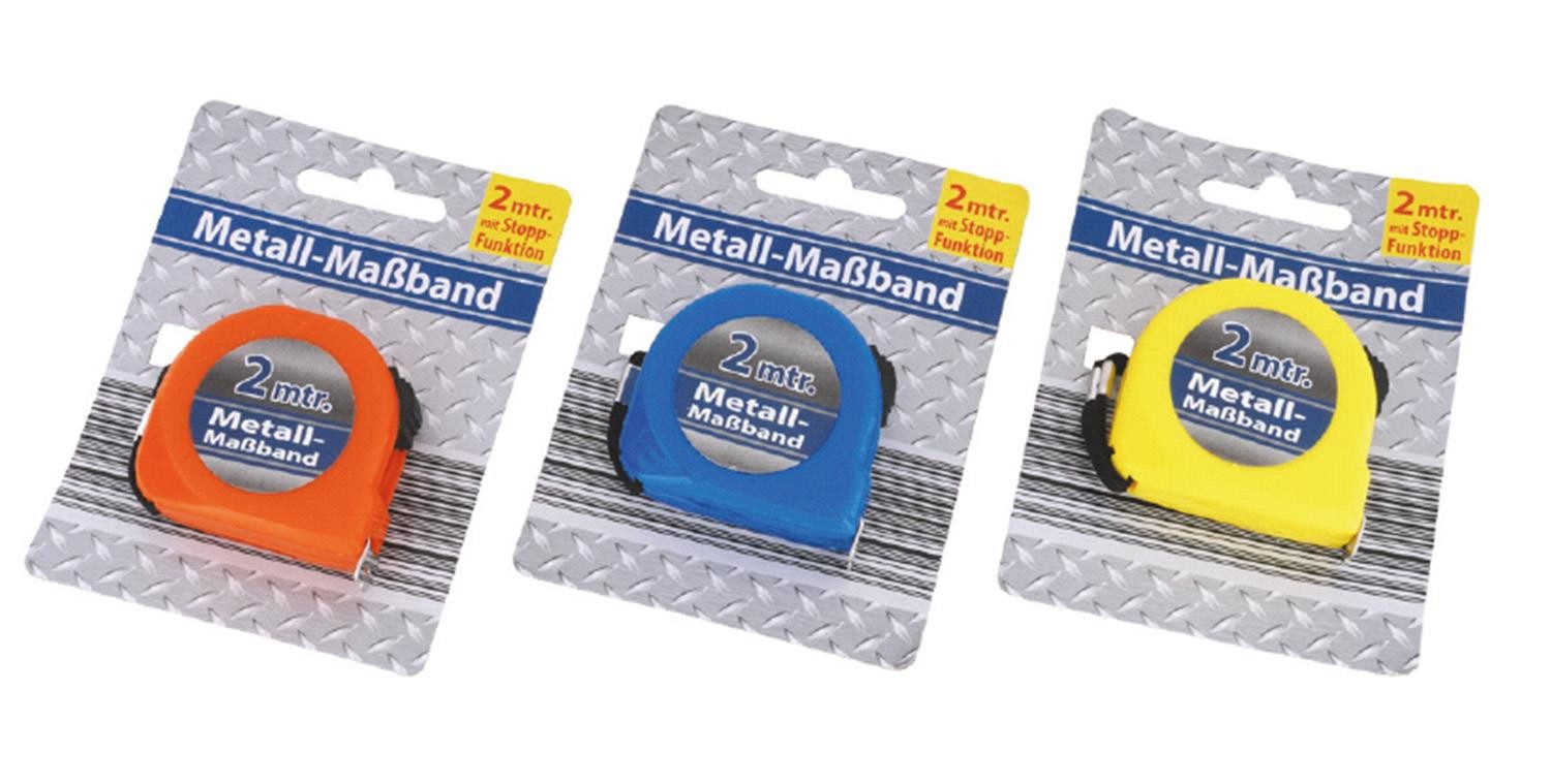 Maßband Rollbandmaß 2m, Messband, Zufallsfarbe, 1 Stück, Rollbandmaß Maßband Länge messen