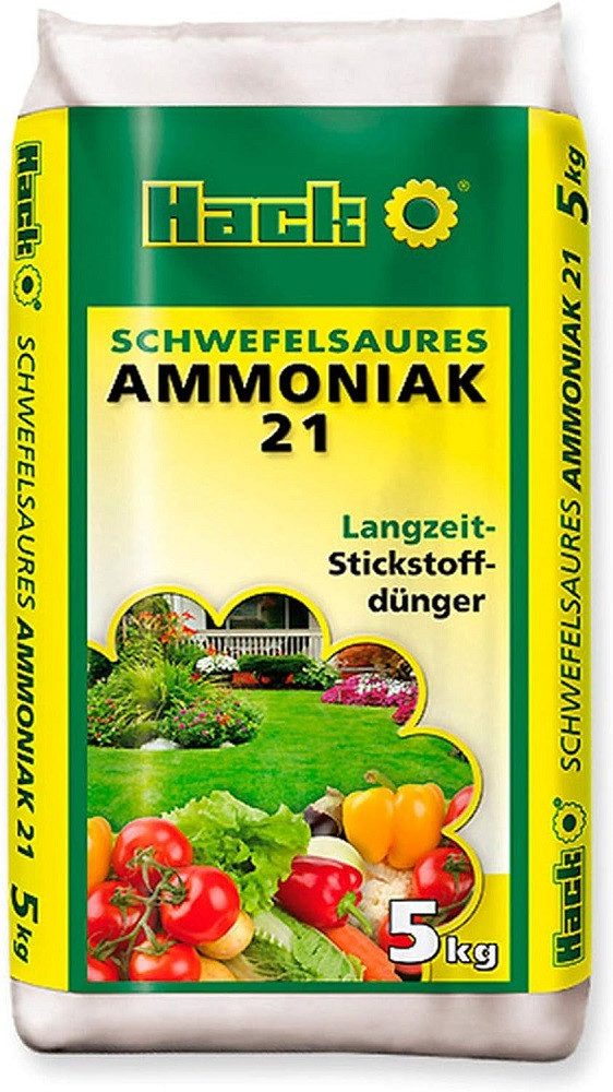Spezialdünger Hack Schwefelsaures Ammoniak Stickstoff Dünger 5 kg Gartendünger