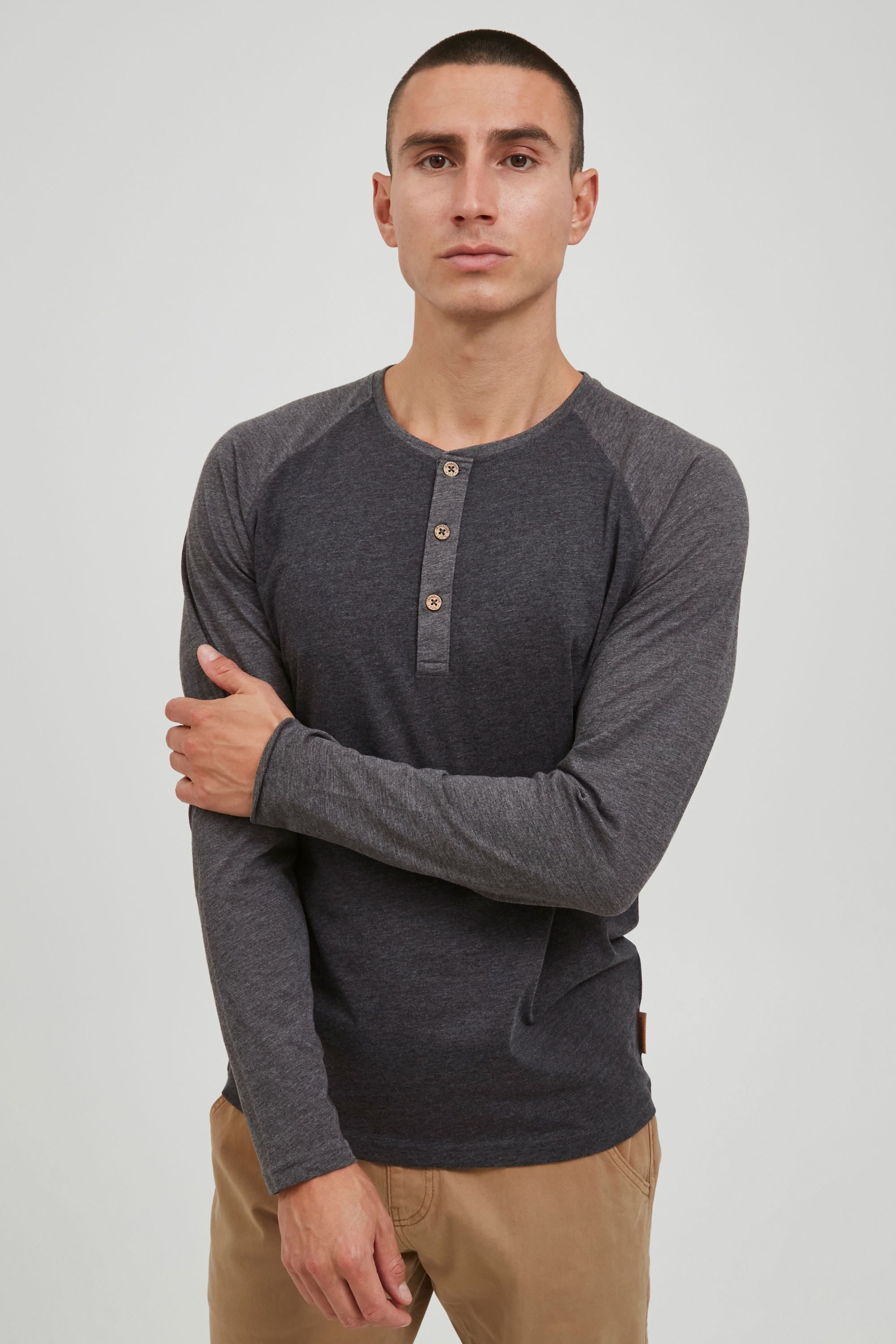 Indicode Rundhalsshirt IDWinston Longsleeve im Baseball-Look