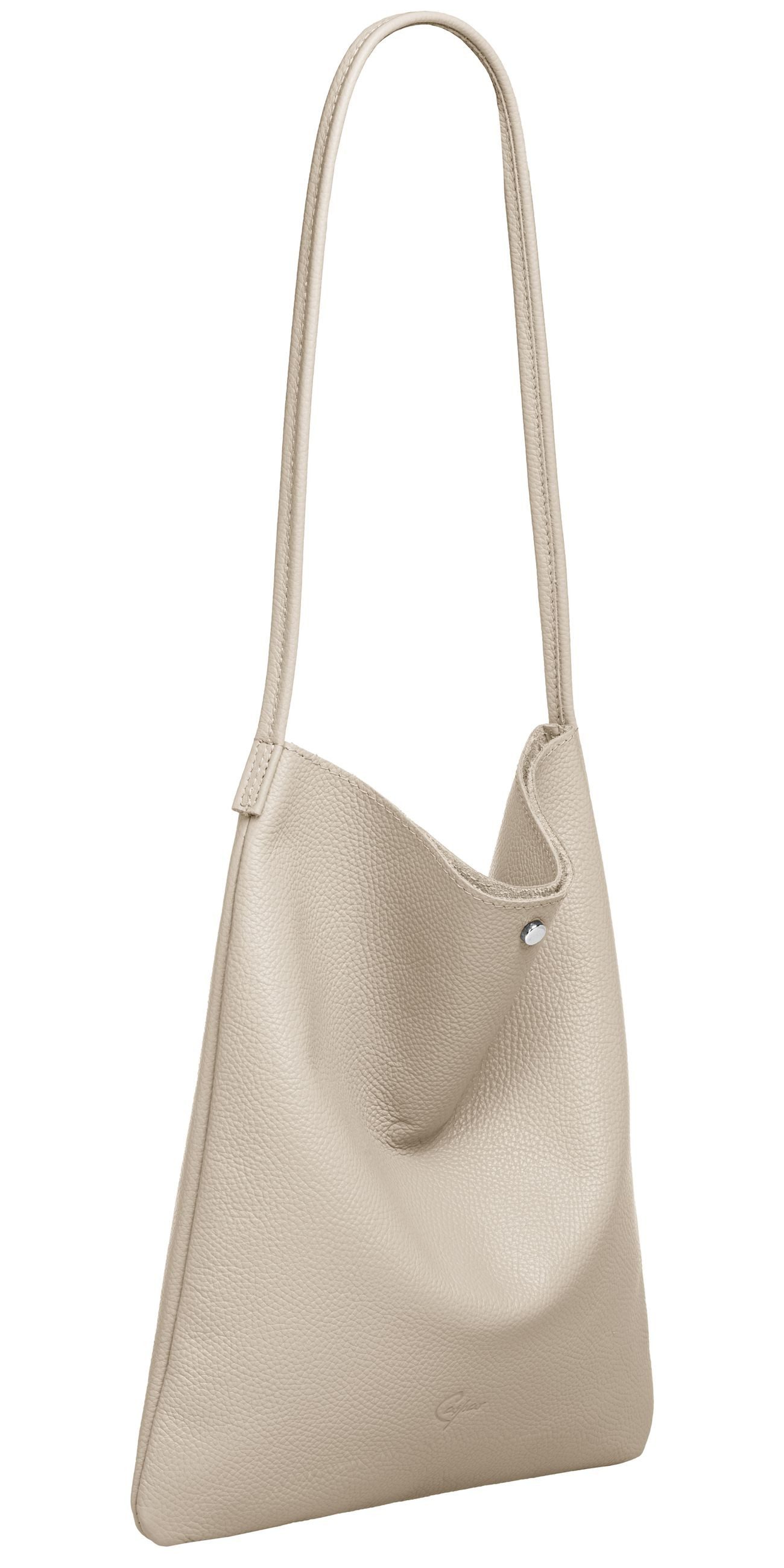 Schultertasche Mittelgroßer Leder Shopper Damen Tasche - CLASSIC LINE - Modell No.822