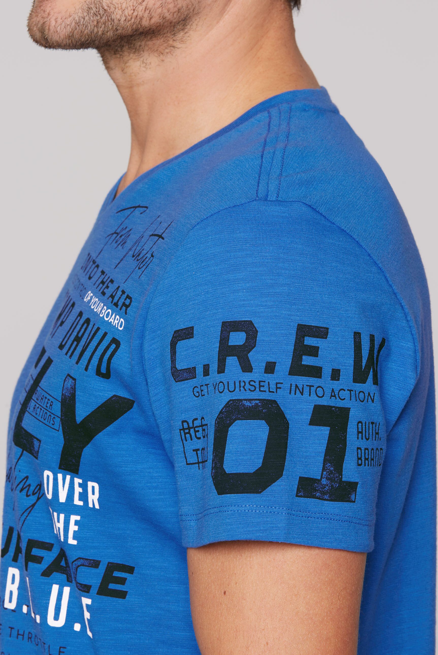 CAMP DAVID V-Shirt aus Baumwolle