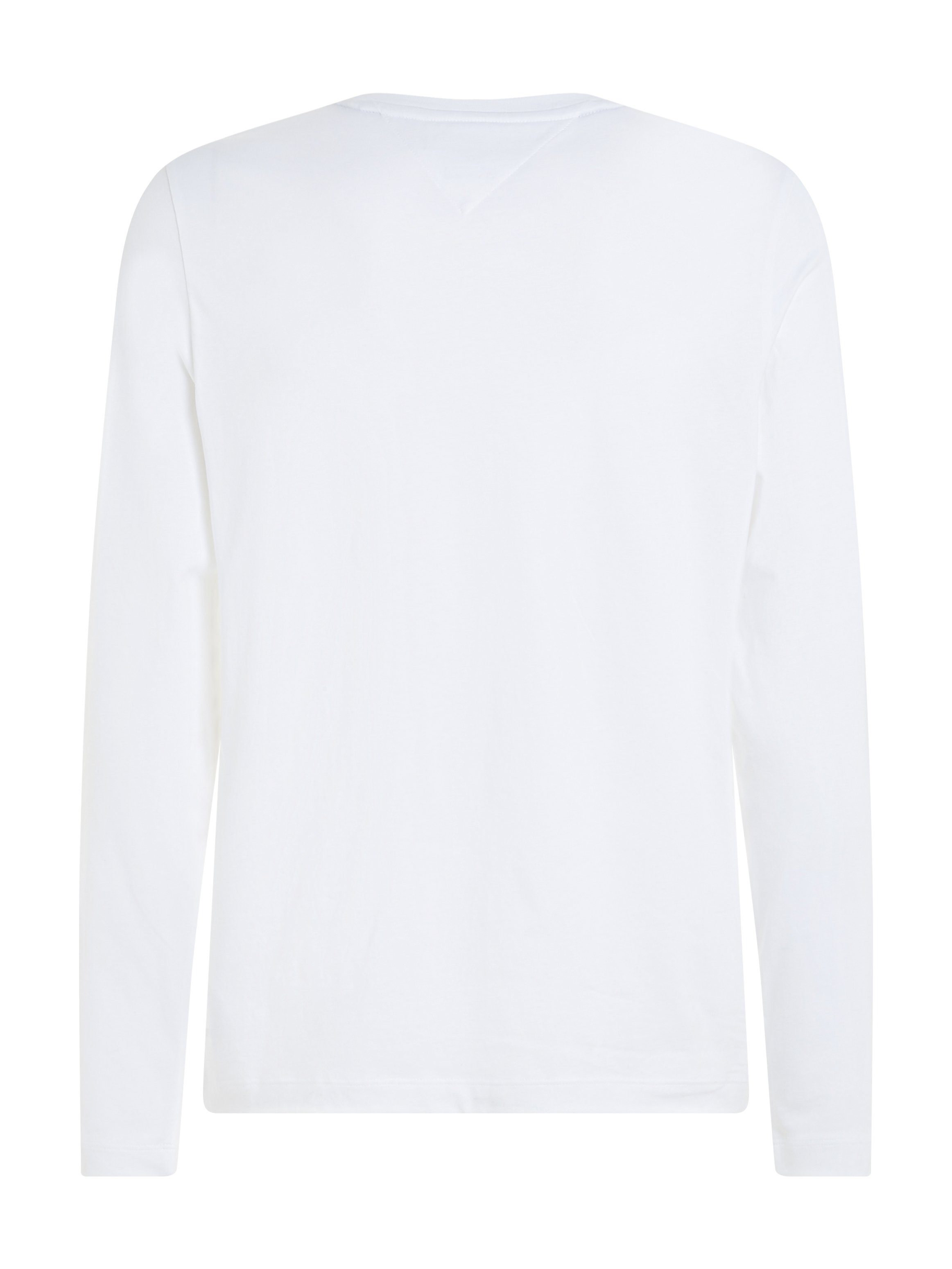 Tommy Hilfiger Langarmshirt MONOTYPE ROUNDLE white TEE LS