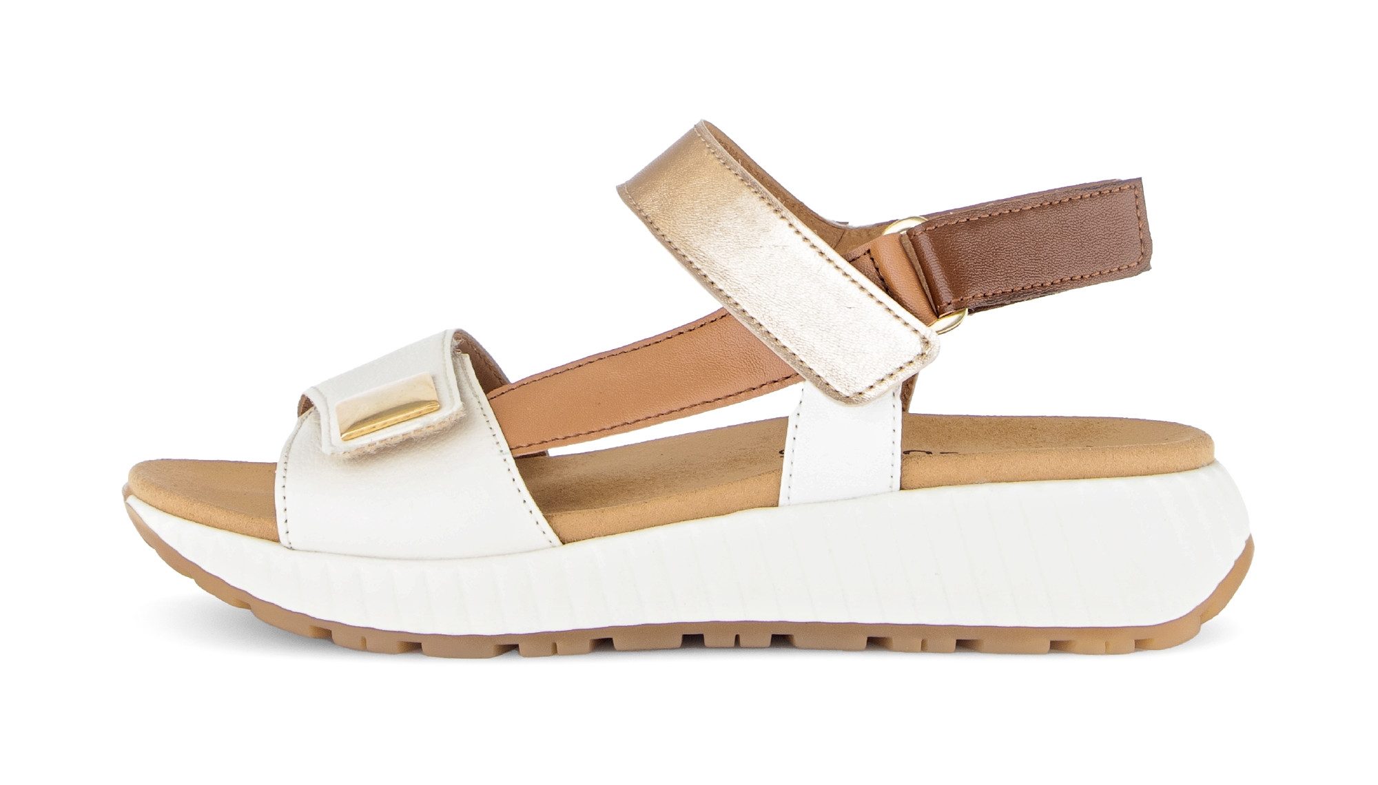 Gabor Keilsandalette Riemchensandale, Sommerschuh mit edlem Schmuckelement