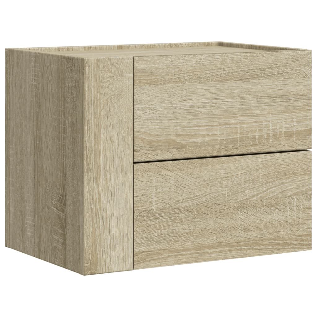 vidaXL Nachttisch Wand-Nachttisch Sonoma-Eiche 45x30x35 cm günstig online kaufen