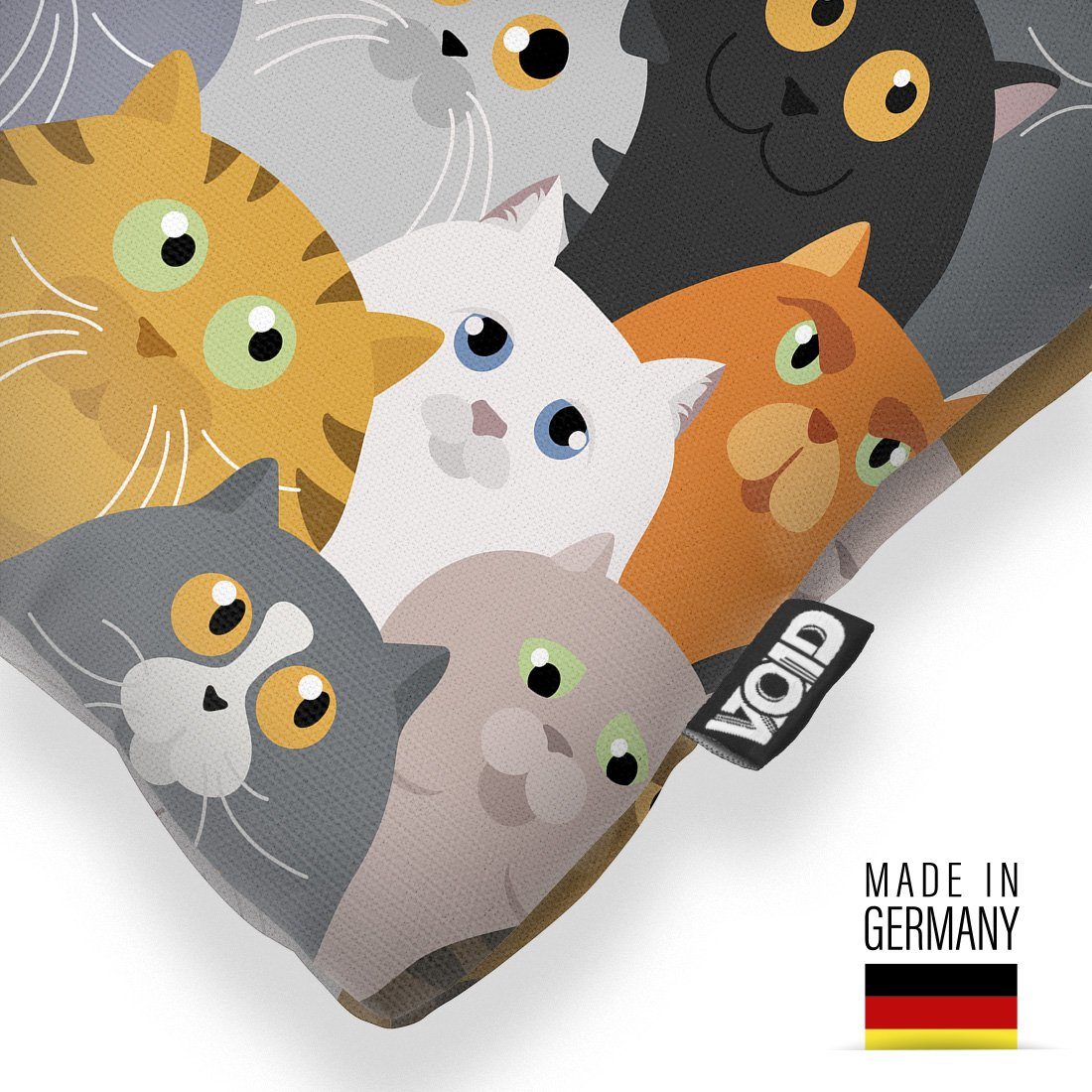 VOID Kissenbezug, (1 Stück), Haus-Katze Wild-Katze günstig online kaufen
