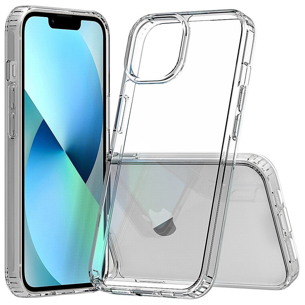 JT Berlin Handyhülle Pankow clear Apple iPhone 14, Kratzfeste Rückseite, Wireless-Charging (Qi)