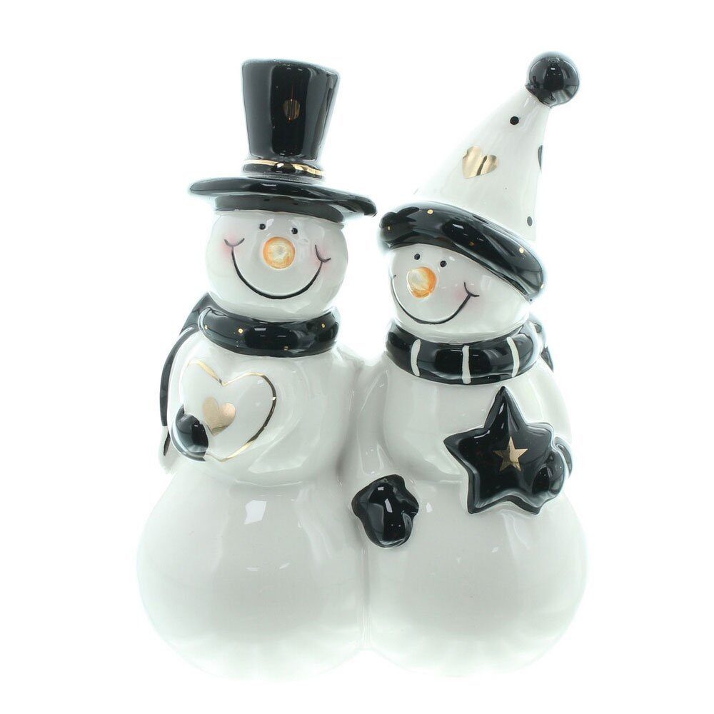 Home-trends24.de Weihnachtsfigur Schneemann Paar Deko Figur Weihnachtsfigur günstig online kaufen