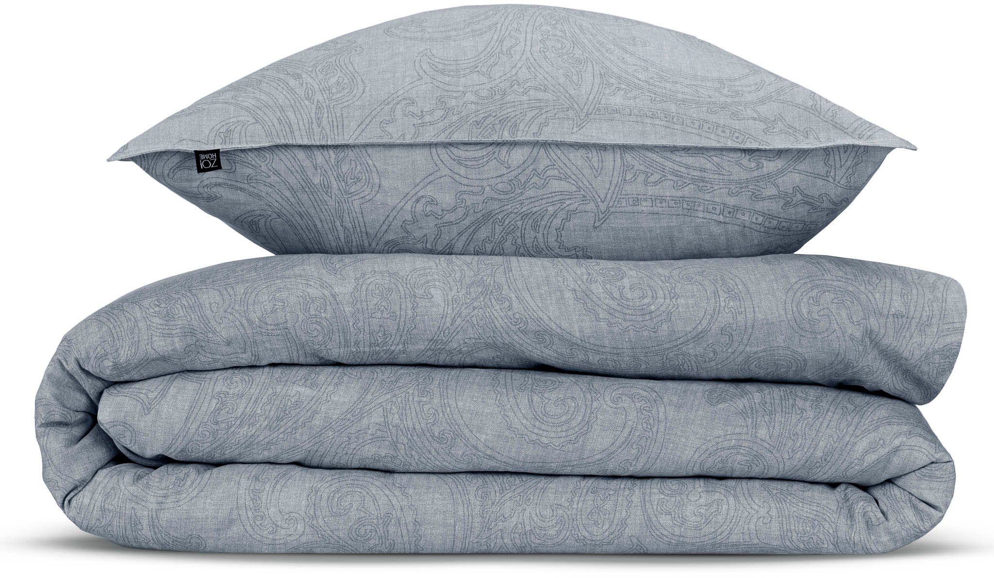 ZO HOME Bettwäsche Paisley-di-Lino, Renforcé, 2 teilig, Bettwäsche aus 100% Baumwolle, hochwertiges Renforcé