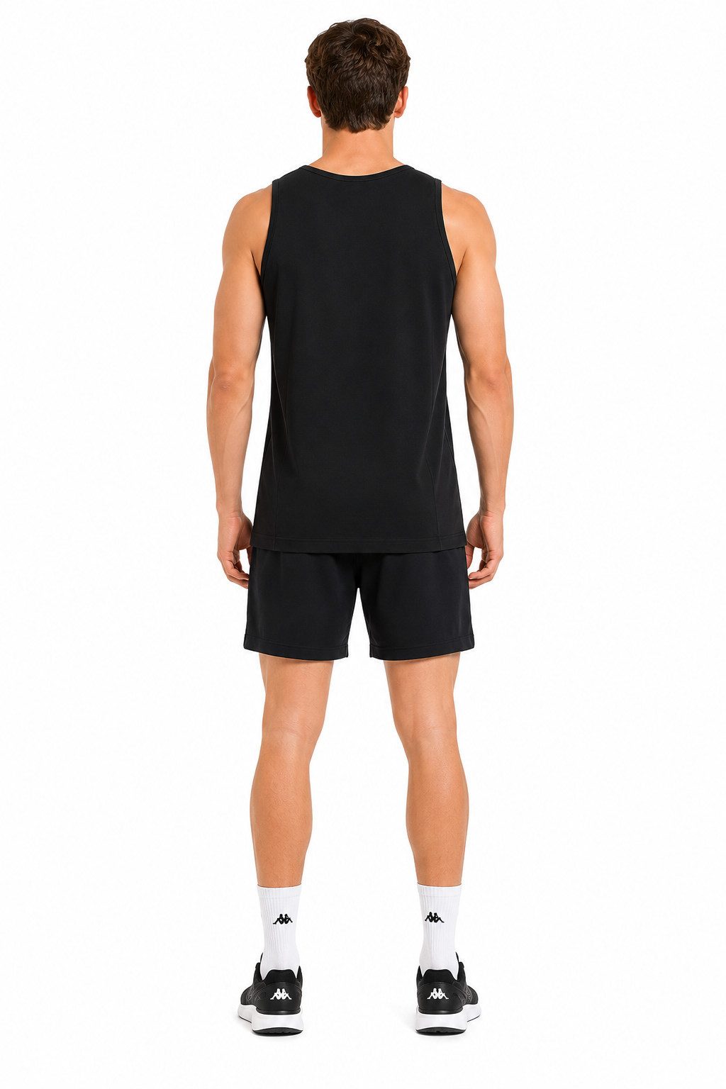 Kappa Tanktop Tanktop im lockeren Schnitt Schwarz XL
