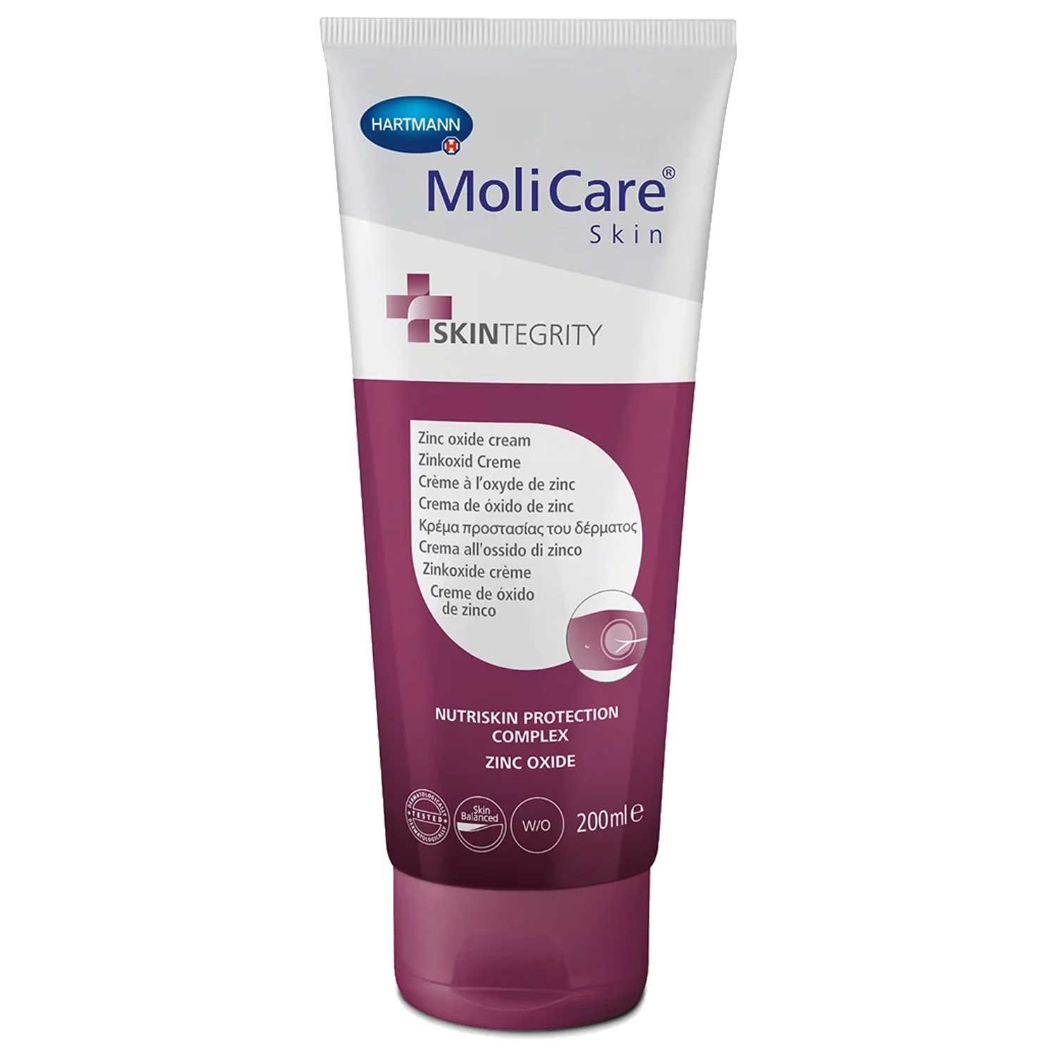 Molicare Hautpflegegel MoliCare Skin Zinkoxidcreme 8 x 200 ml
