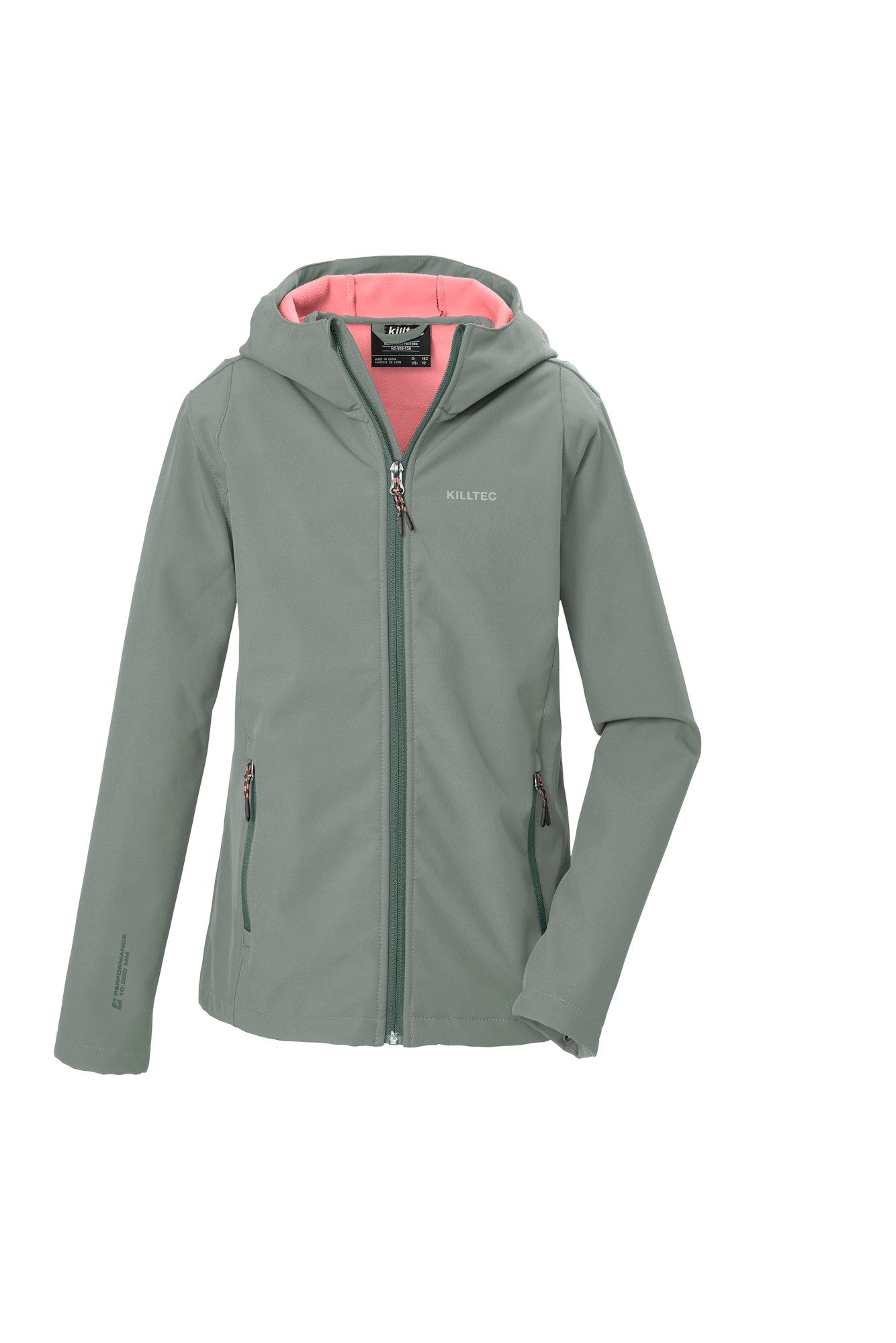 Killtec Softshelljacke KOW 164 GRLS SFTSHLL JCKT für Kinder und Jugendliche, mit Kapuze, winddicht, wasserabweisend