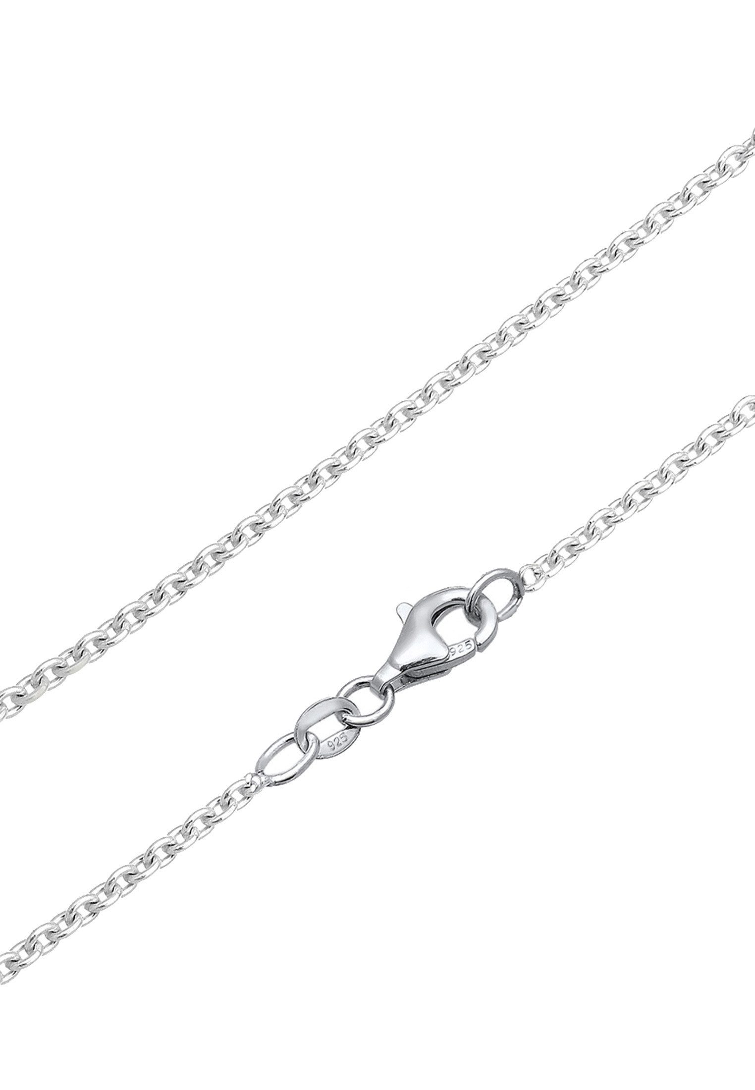 Elli Kette mit Anhänger Ring klein 925 Silber, mit Kristallen von Swarovski®, Kreis