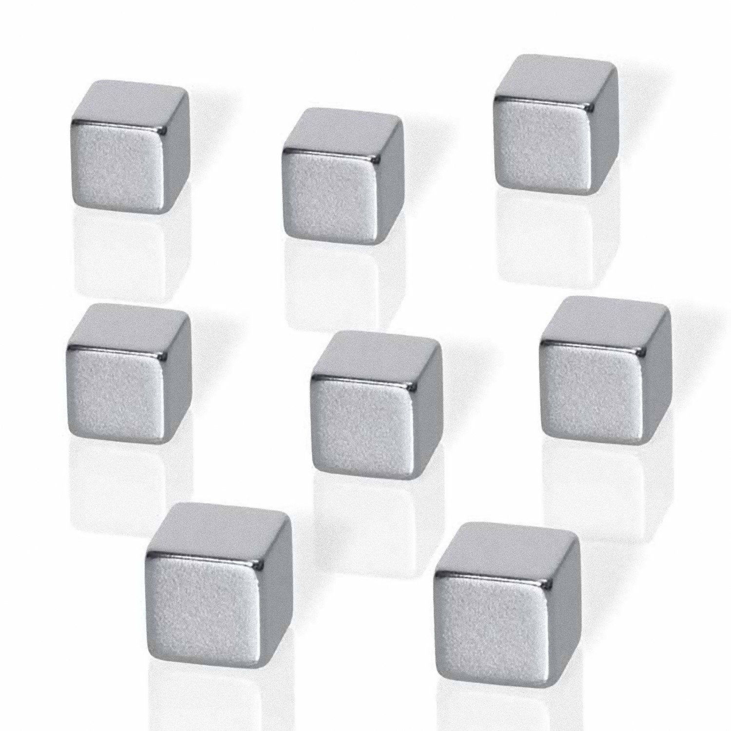 BE!BOARD Magnet (8-St., 8 Stück), Be ! Board B3101 silber Magnet f. Glasboard Magnetwand Tafel