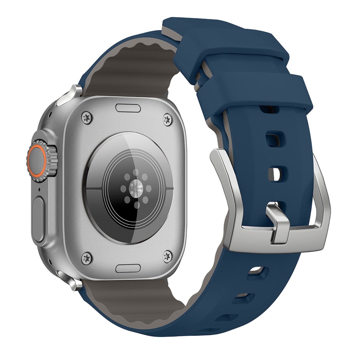 Wigento Smartwatch-Armband Für Apple Watch SE 2023 44mm Two Color Silikon A günstig online kaufen