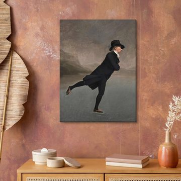 Posterlounge Leinwandbild Henry Raeburn, Reverend Robert Walker beim Schlittschuhlaufen, Wohnzimmer Malerei