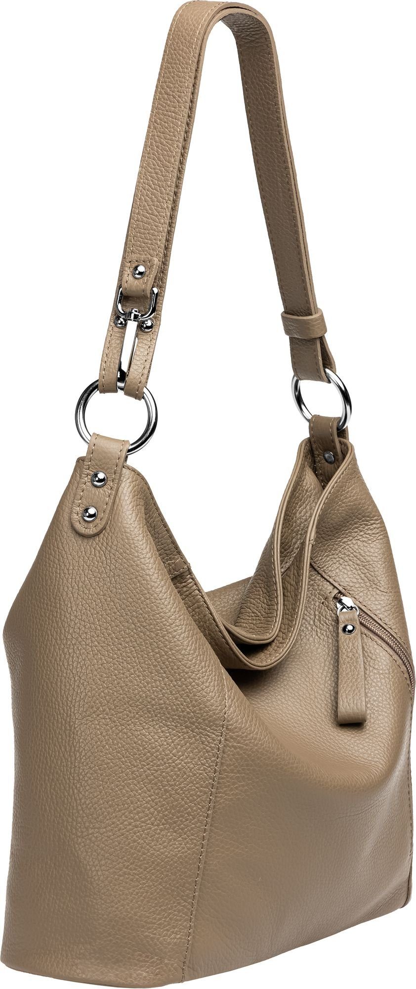 Caspar Schultertasche 2-in-1 Leder Umhängetasche Damen Tasche -PREMIUM LINE günstig online kaufen