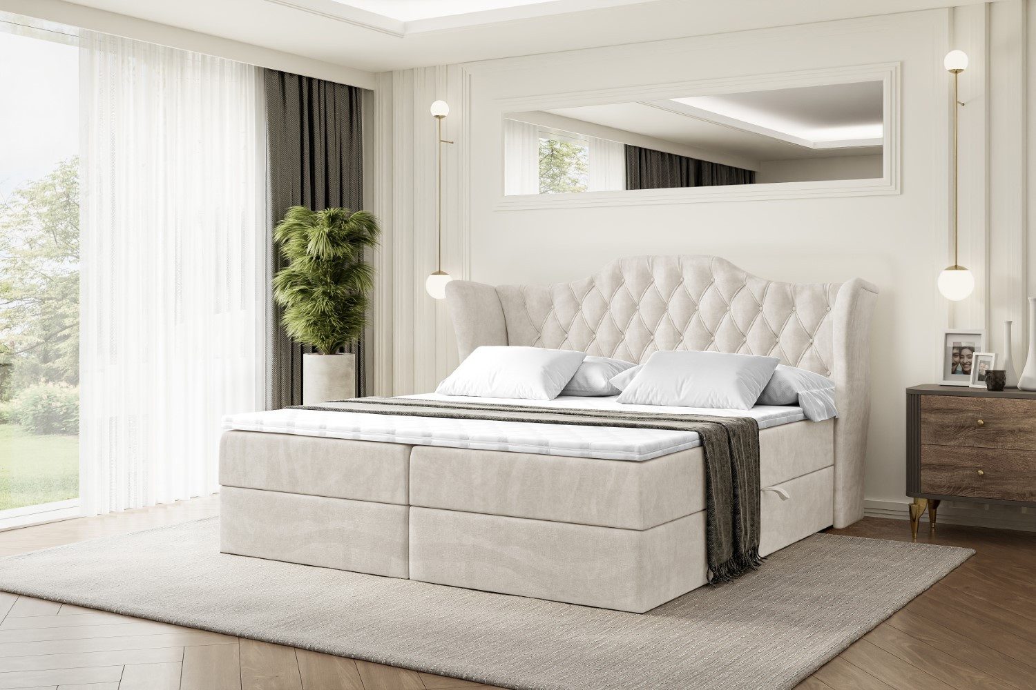 ALTDECOR Boxbett VILA (Multipocket-Matratze H4, H3 günstig online kaufen
