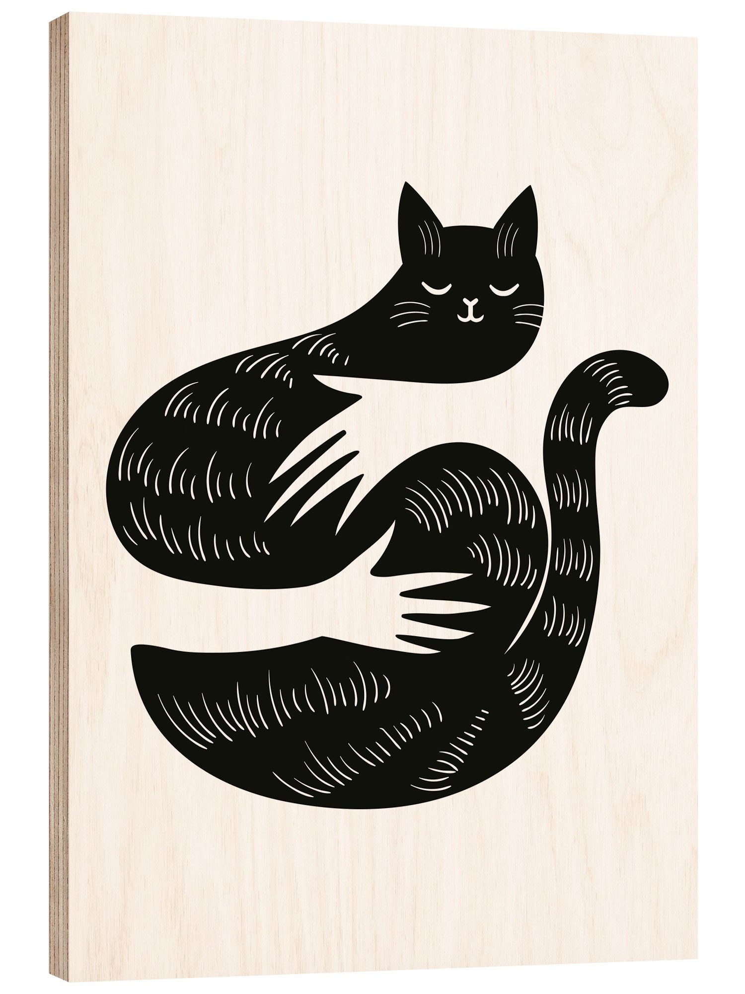 Posterlounge Wandbild Die Katzenumarmung, Editors Choice, erhältlich als Poster, Leinwandbild, Wandsticker oder Acrylglasbild