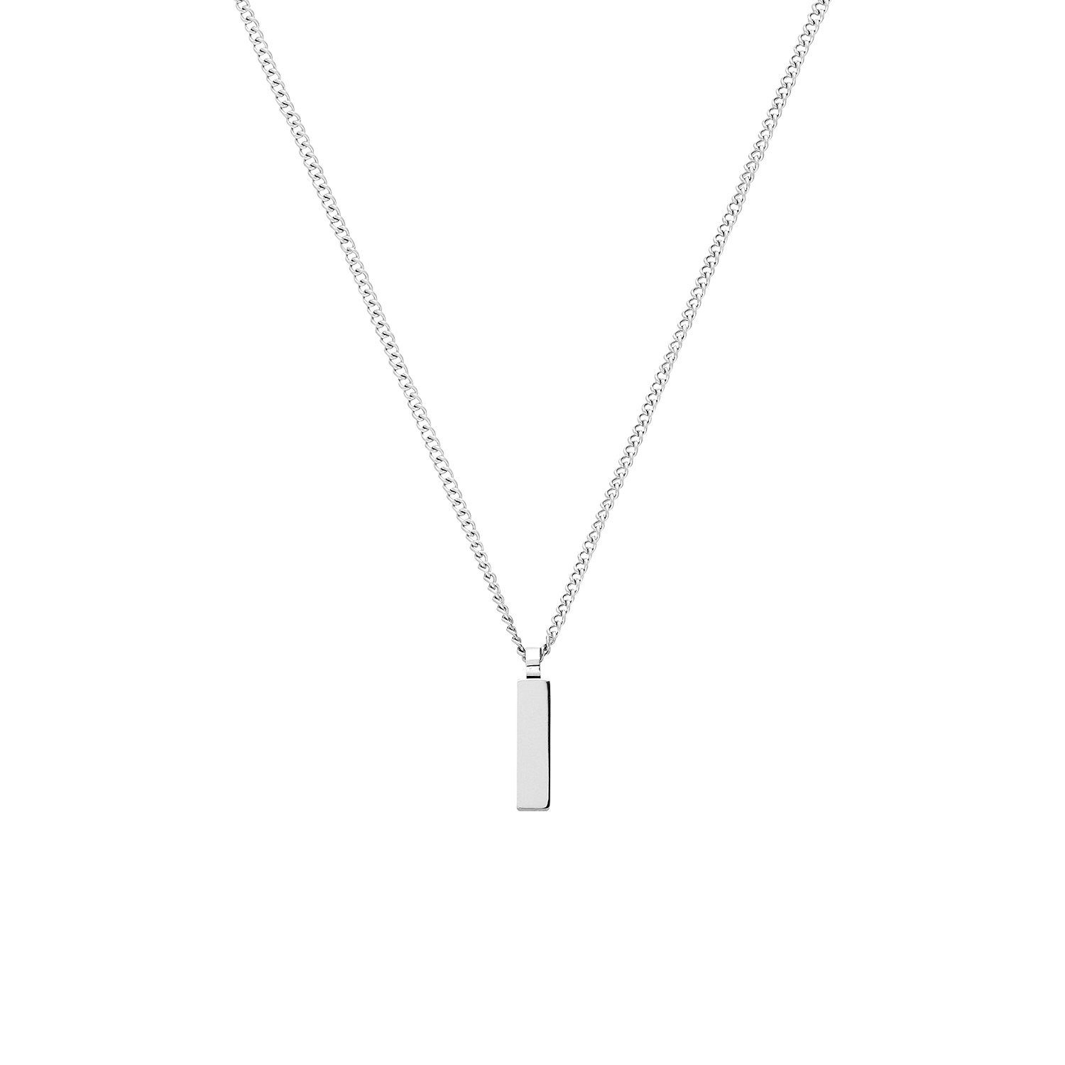 LUCARDI Kette mit Anhänger Halskette - Stahl - Silber - Damen
