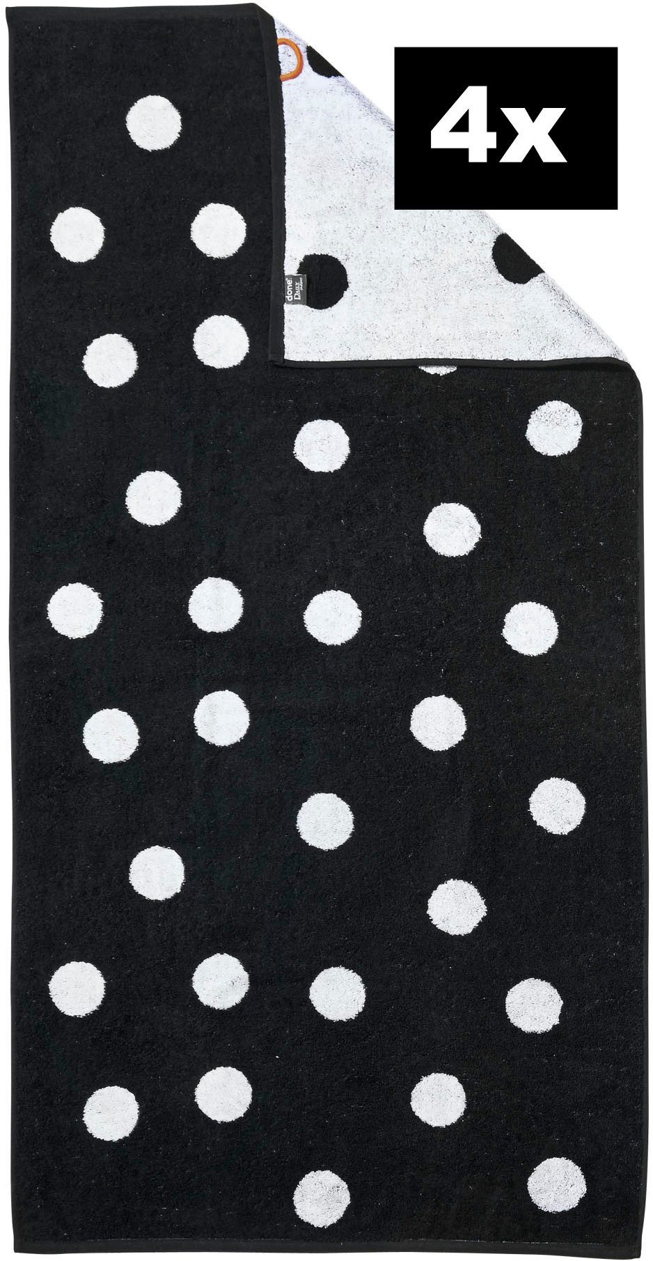 done.® Duschtücher DAILY SHAPES, Jacquard-Walkfrottier (4-St)