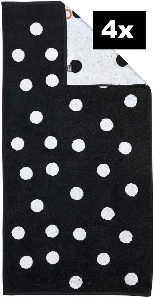 done.® Duschtücher DAILY SHAPES, Jacquard-Walkfrottier (4-St)