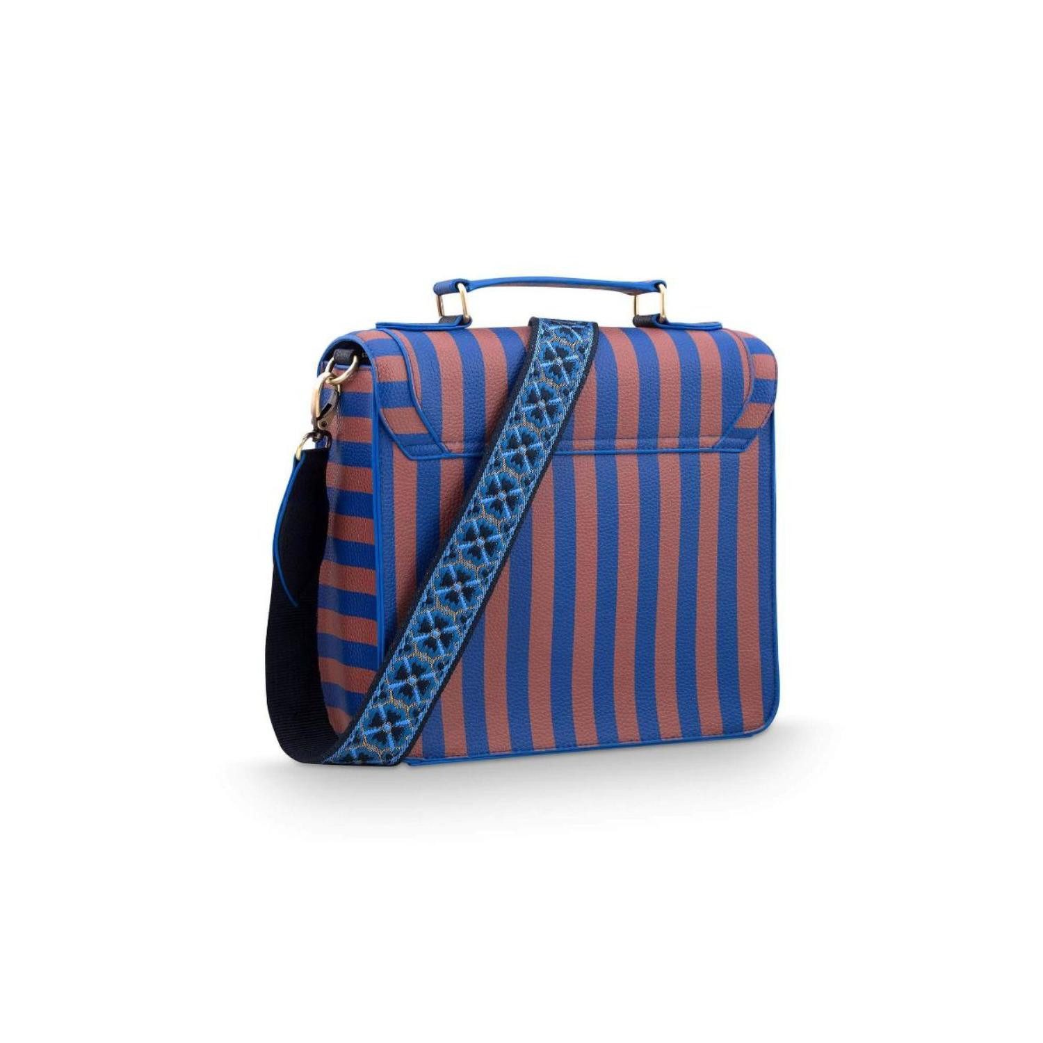 PiP Studio Handtasche Schultertasche Cross Body Frances Stripe Blue (M)
