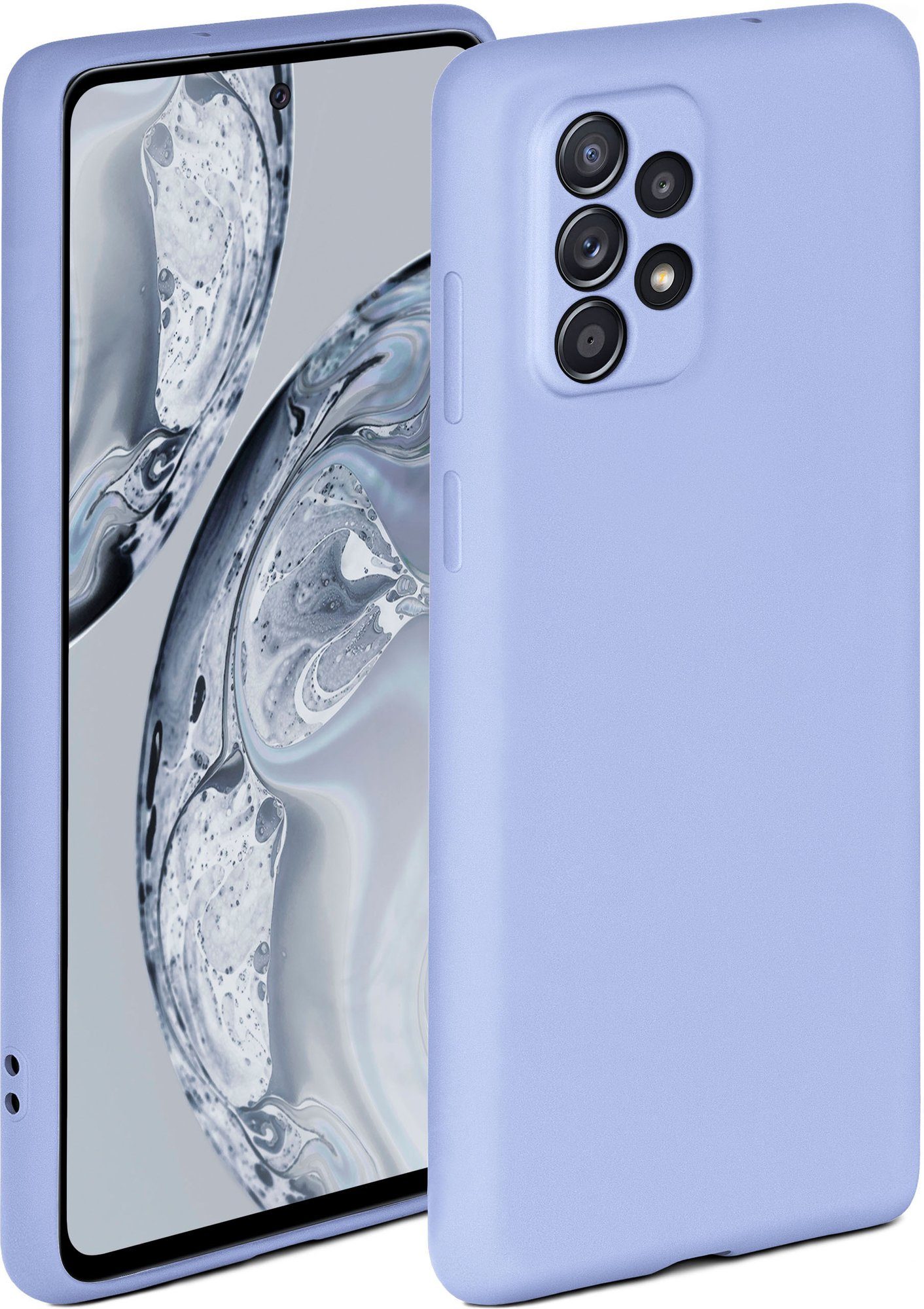 ONEFLOW Handyhülle Soft Case, Hülle aus Silikon, Schutzhülle Bumper, Backcover abdeckung, Silicon Handytasche, Silikonhülle, Schutz Cover, weiche Handyhülle - matt Hellblau