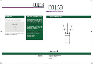 Serafin Rankgitter Ranksystem Rankhilfe Mira 4 das mitwachsende Spalier RosengitterSpar-Set, flexibel verstellbar und erweiterbar