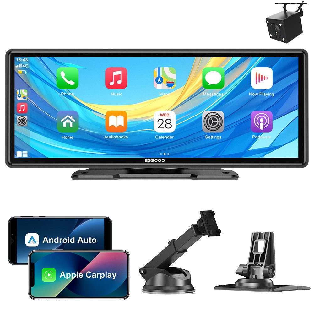 Kabelloses Apple Carplay Android Auto 10.26-Zoll Touchscreen Bluetooth Navigationsgerät