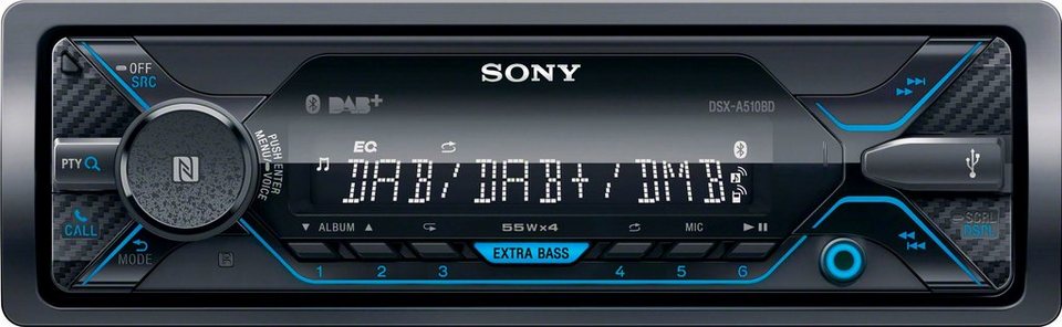(DAB), FM-Tuner, Digitalradio 220 (AM-Tuner, W) Sony DSX-A510KIT Autoradio