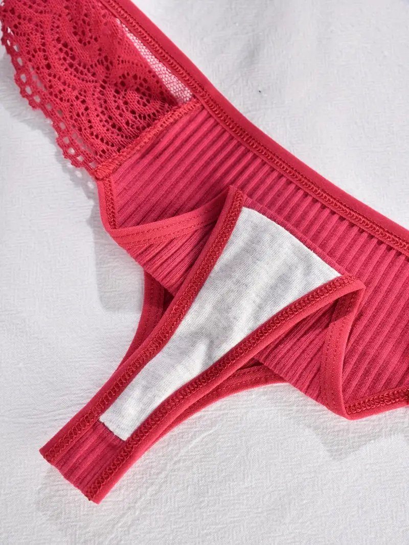 GAREDOB Damen Tangas 6er Pack - Hohe Taille Mit Rippenstruktur Aus Baumwolle