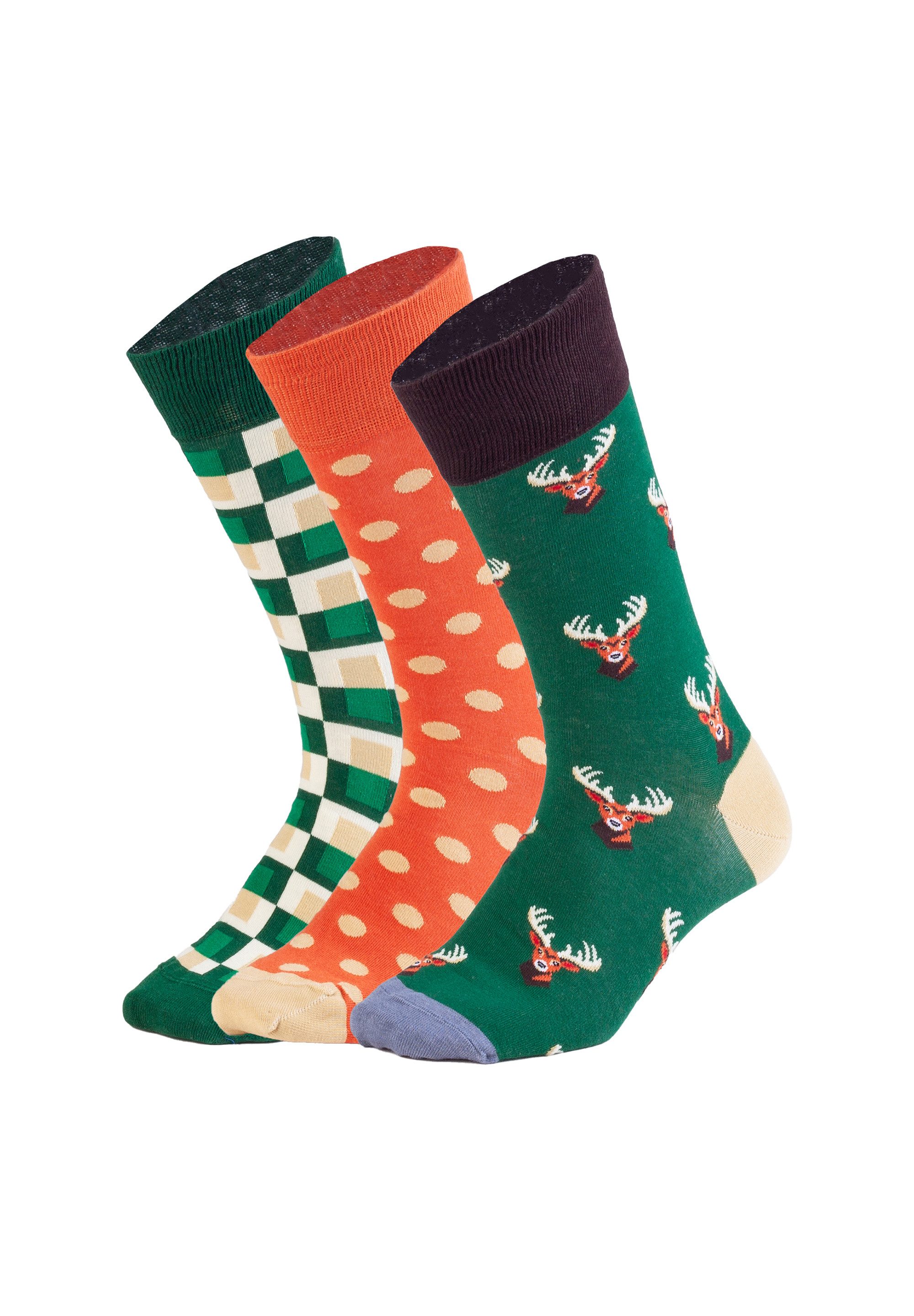 DillySocks Basicsocken Woodland Vibes Aus Baumwolle & recyceltem Polyamid