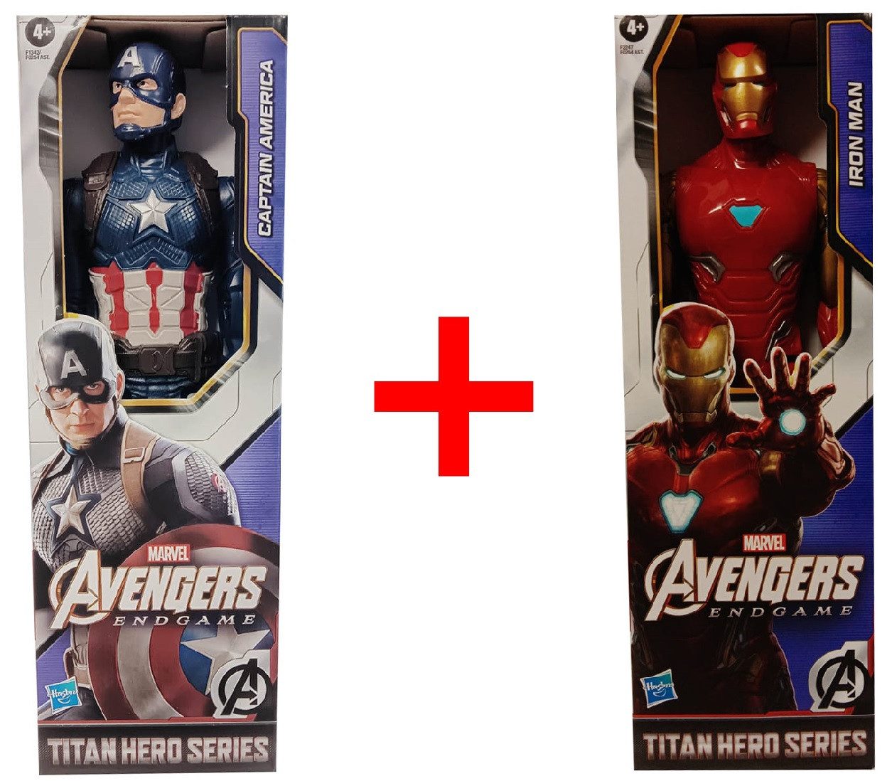 MARVEL Actionfigur Marvel Avengers Endgame Titan Hero Series Captain America + Iron Man