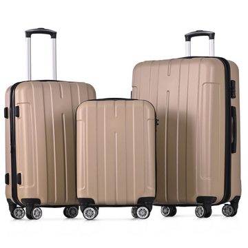 EXTSUD Handgepäckkoffer Kofferset mit 360-Grad-Drehrollen TSA-Schloss und maximiertem Stauraum, XLHartschalen-Handgepäck ABS-Material Spinnerräder