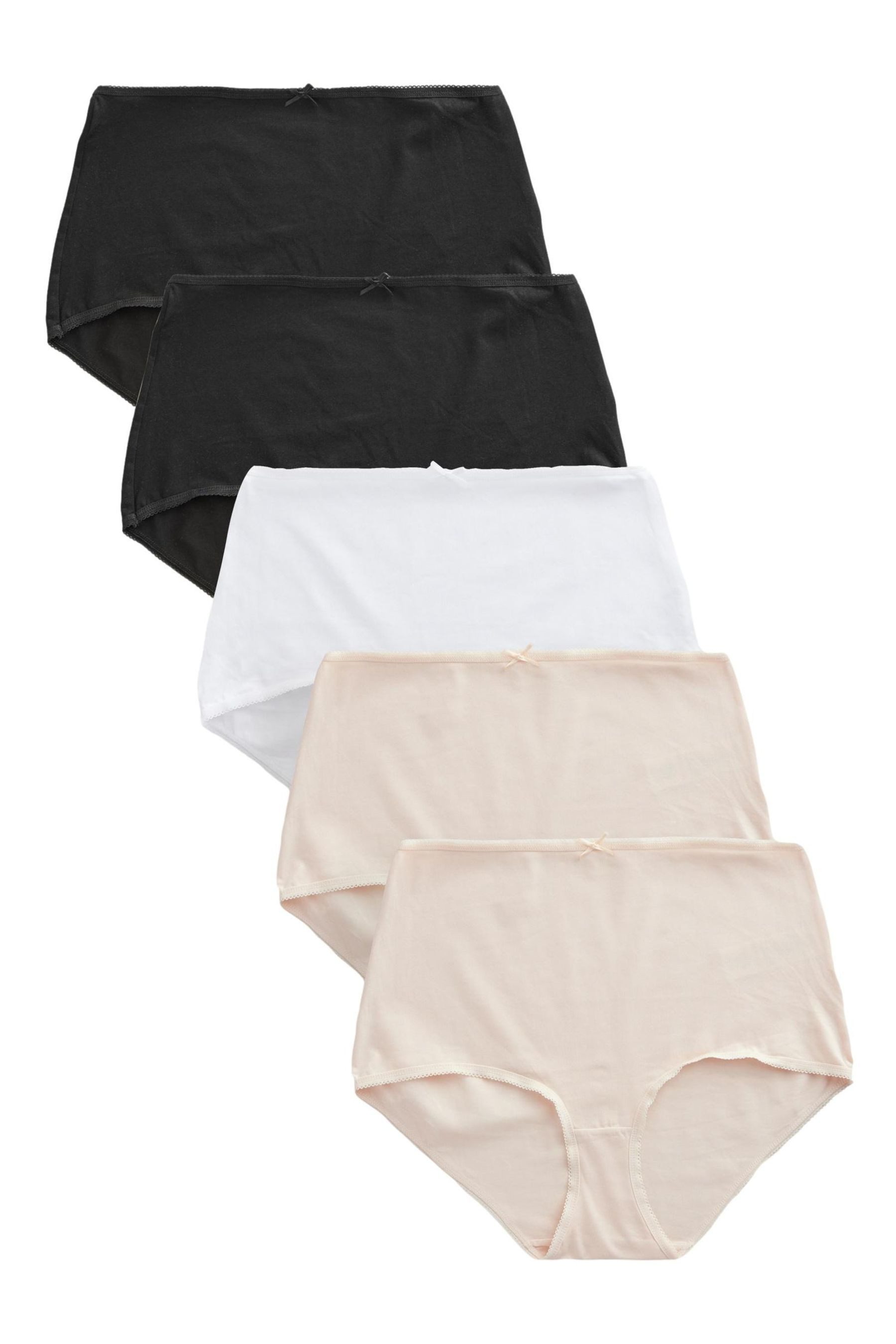 Next Taillenslip Maxi-Slips mit hohem Baumwollanteil, 5er-Pack (5-St)