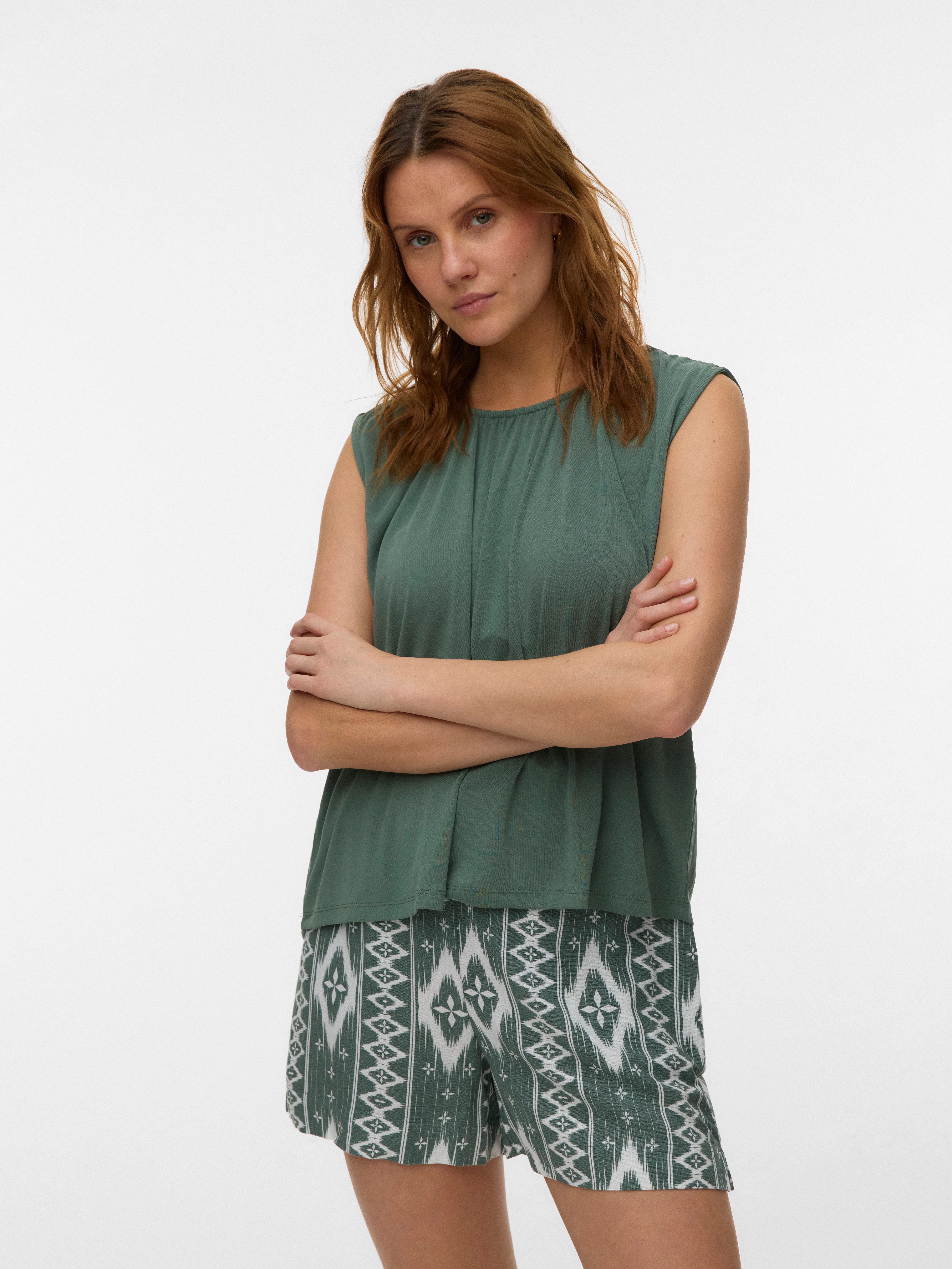 Vero Moda Shirttop VMFILLI SL TOP JRS NOOS Materialmix