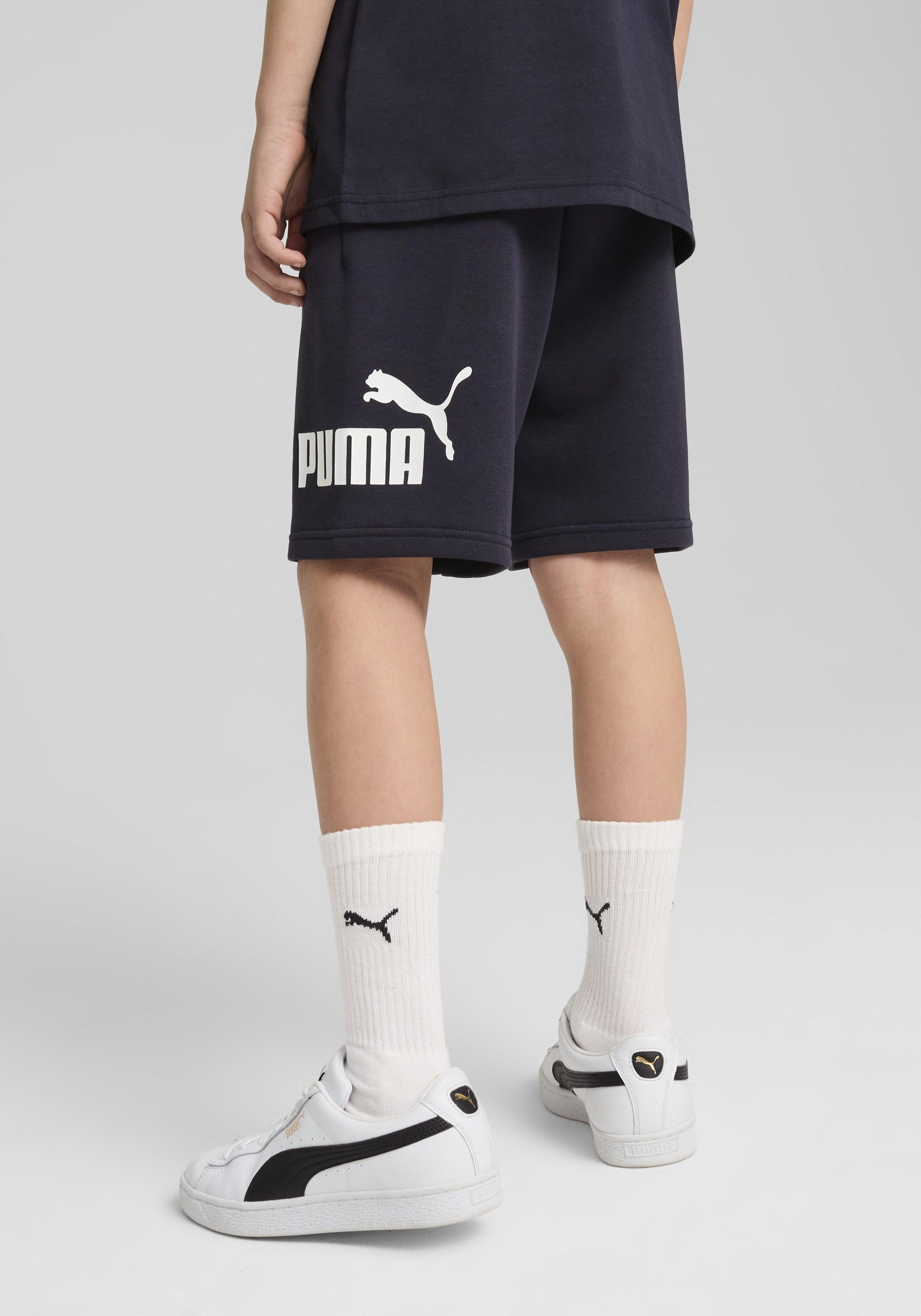 PUMA Trainingsshorts ESS NO. 1 LOGO SHORTS TR B mit Eingrifftaschen, elastischer Bund, für Jugendliche