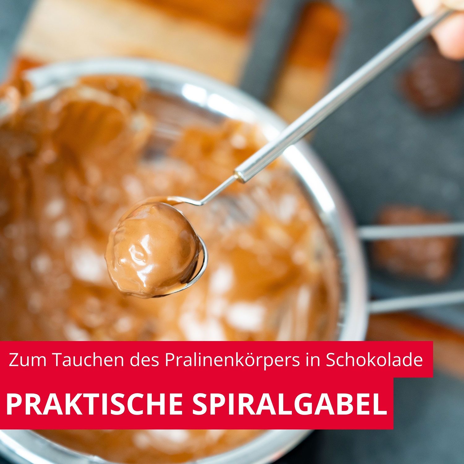 WESTMARK Pralinengabel Schokoladentauchgabel-Set, 3-tlg. – DIY Pralinenbesteck
