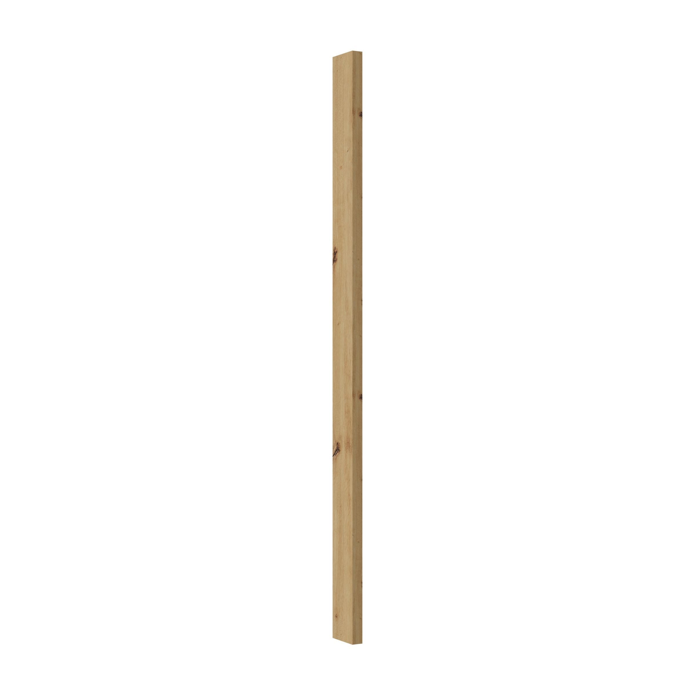 Küchen-Preisbombe Möbelblende Unterschrank Passleiste Eiche Artisan Küche Stilo, Solano Küchenzeile (1 St), Landhaus, Modern